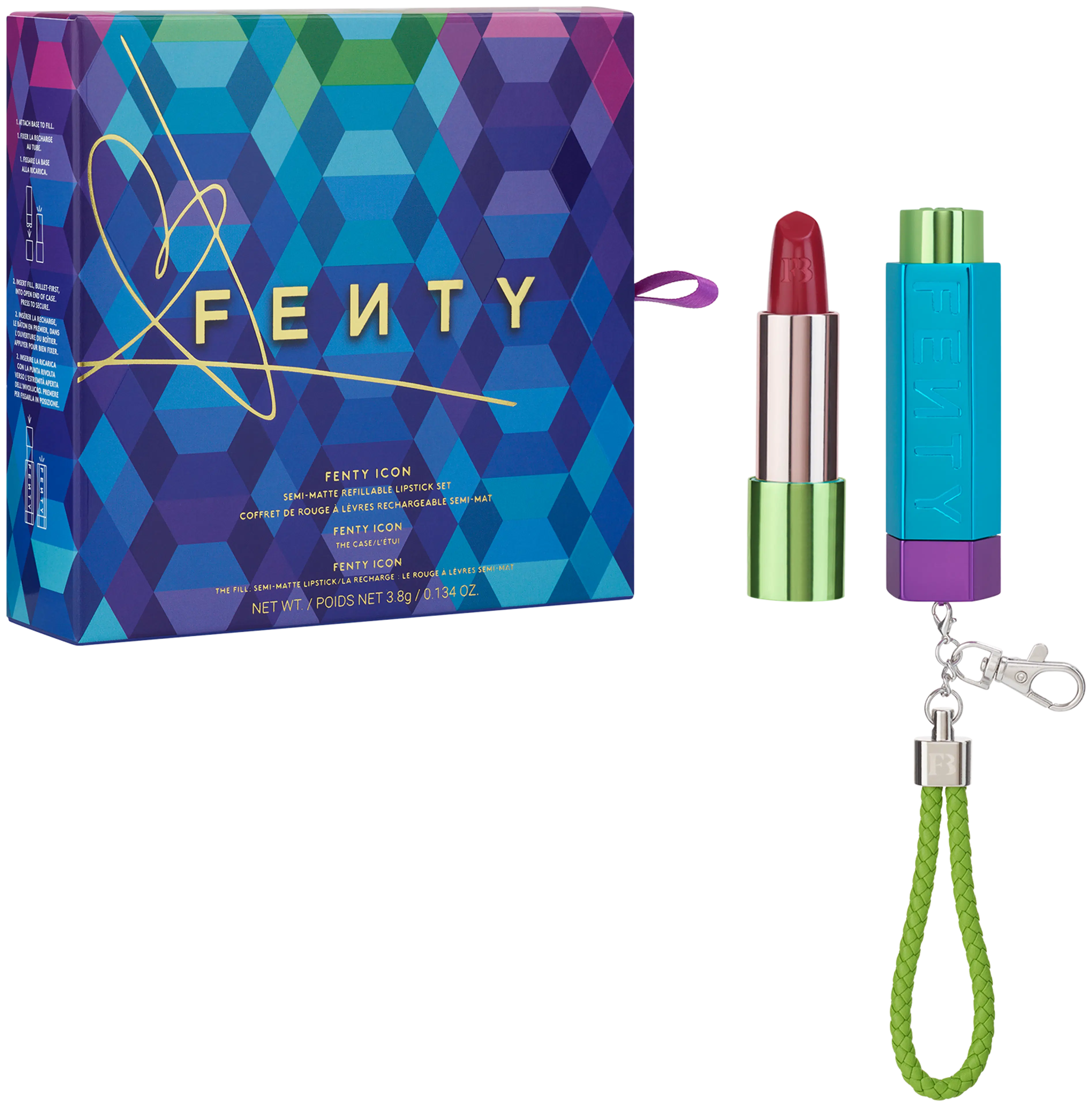 Fenty Beauty Iconic Semi-matte Refillable Lipstick Set joulupakkaus