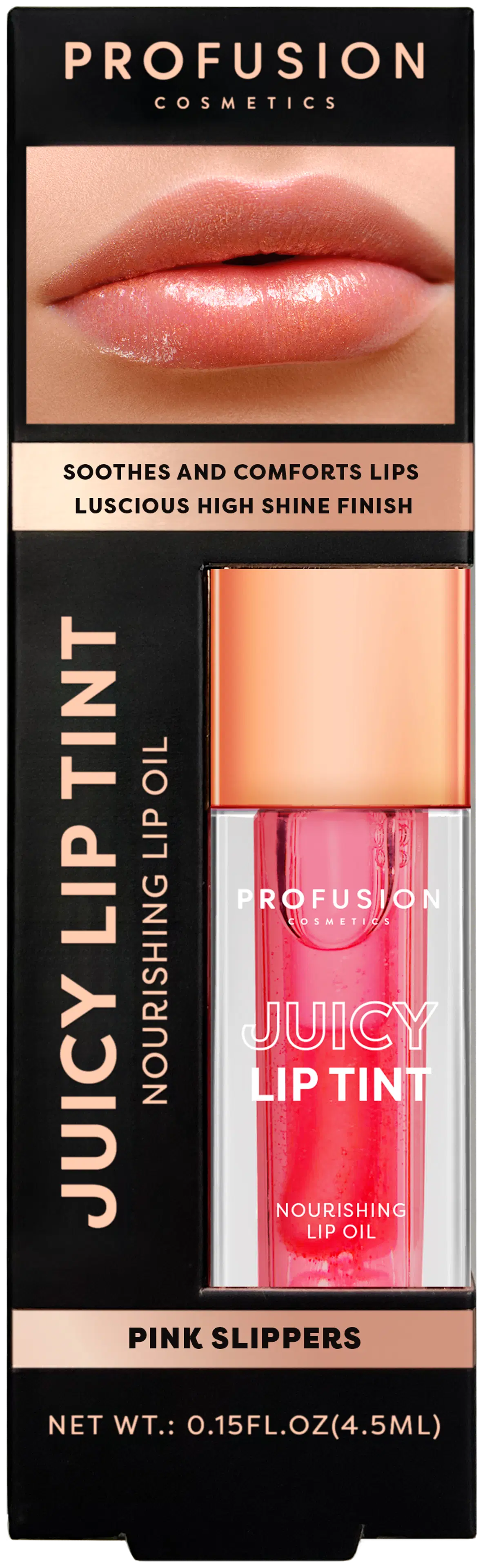 Profusion Cosmetics Juicy Lip Tint Nourishing Lip Oil huuliöljy 4,5 ml