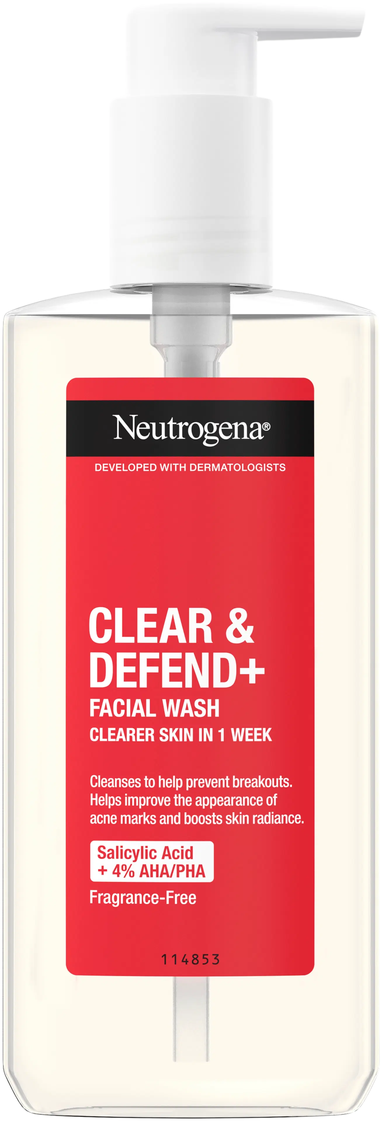 Neutrogena Clear & Defend+ Facial Wash pesuneste 200 ml