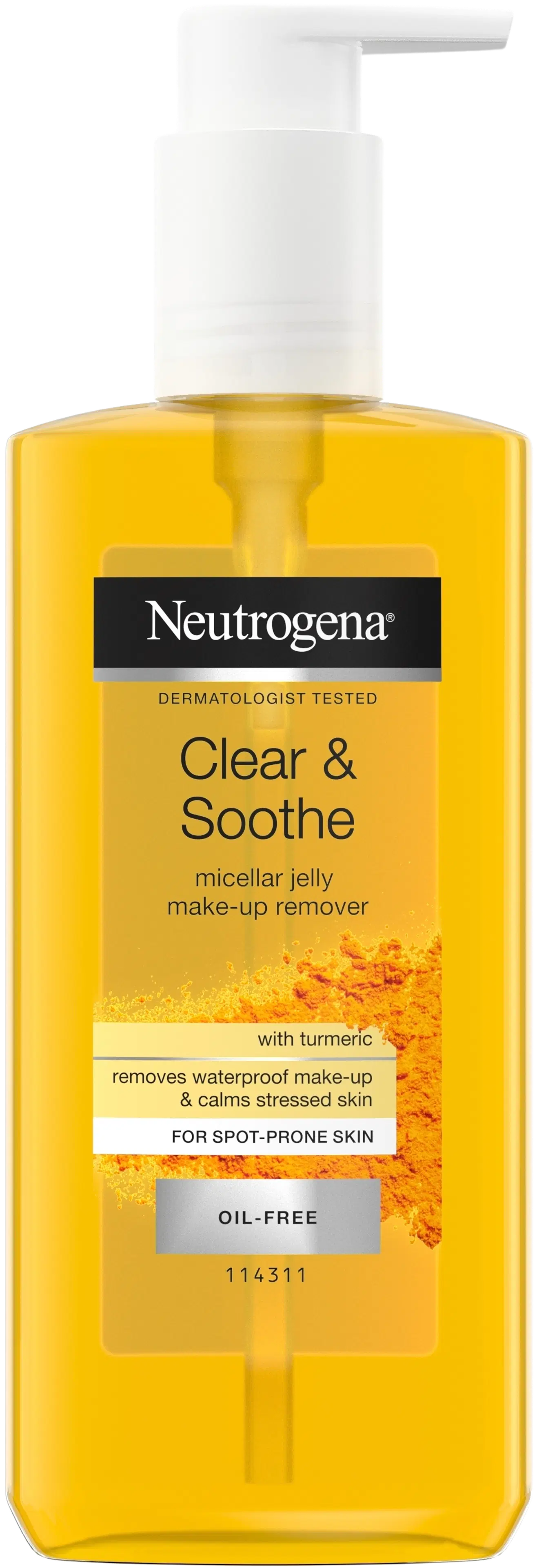 Neutrogena Clear & Soothe Micellar Jelly Make-up Remover miselli-meikinpoistogeeli 200 ml
