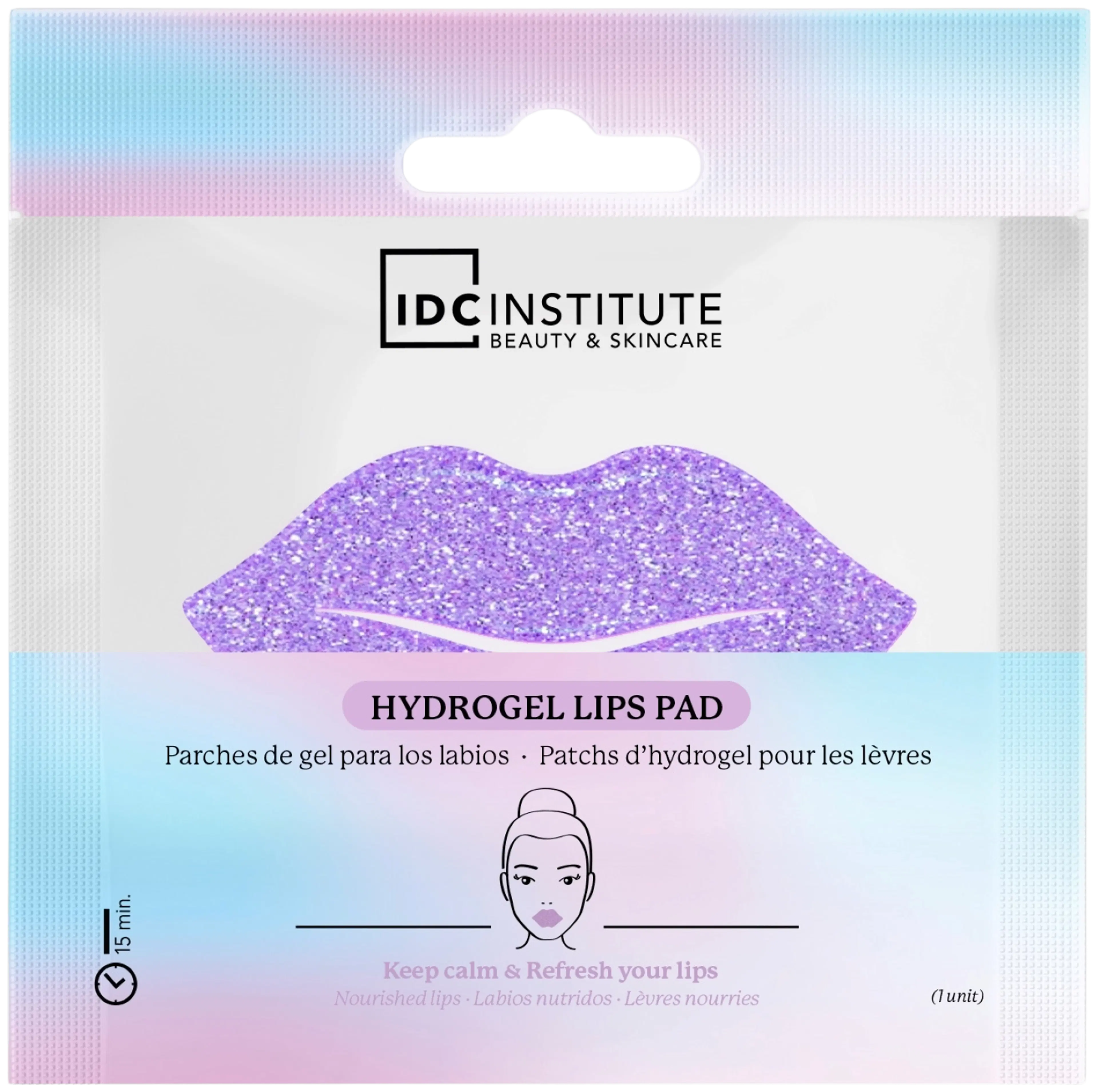 IDC Institute Glitter huulinaamio Purple 1 kpl