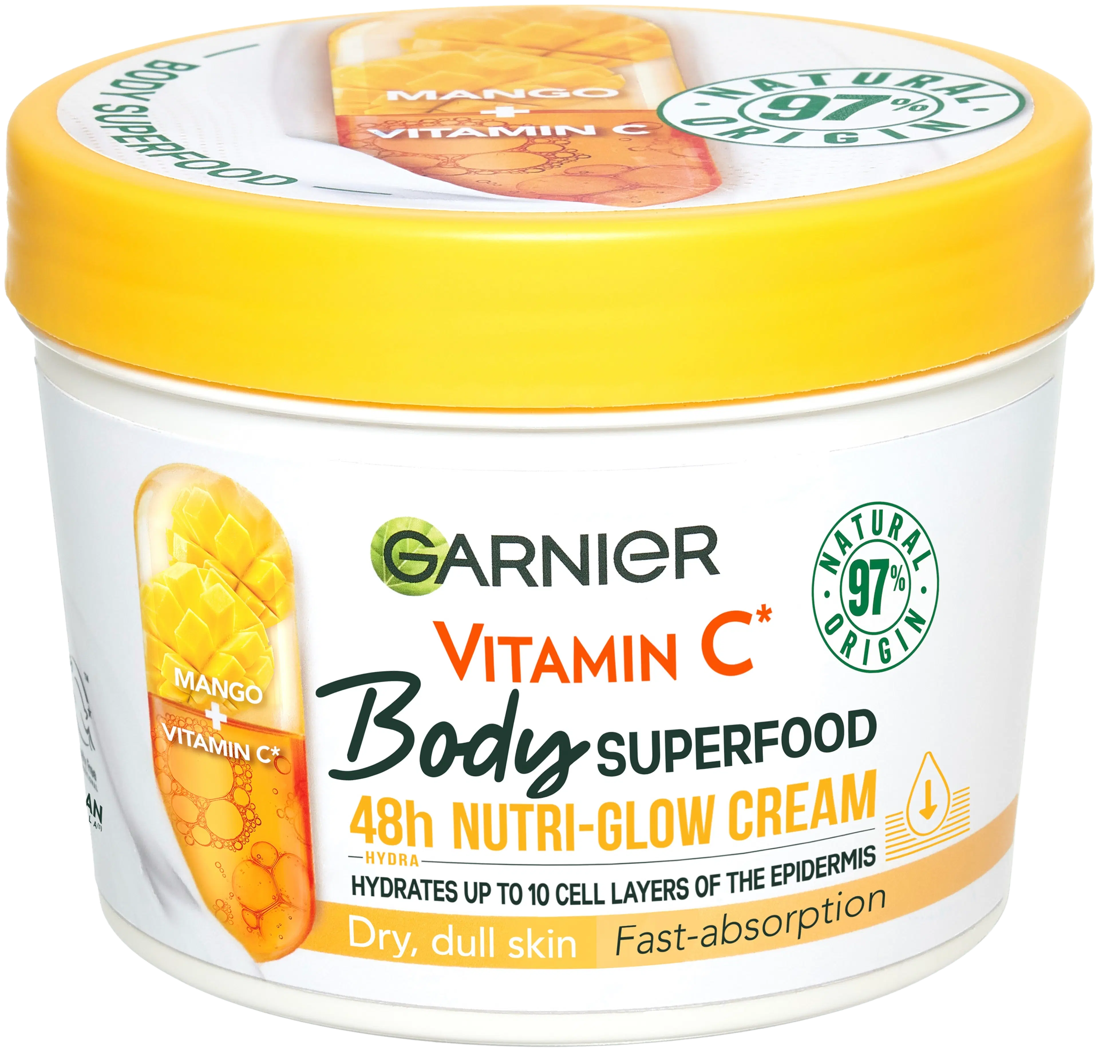 Garnier Body Superfood Mango vartalovoide kuivalle iholle 380ml