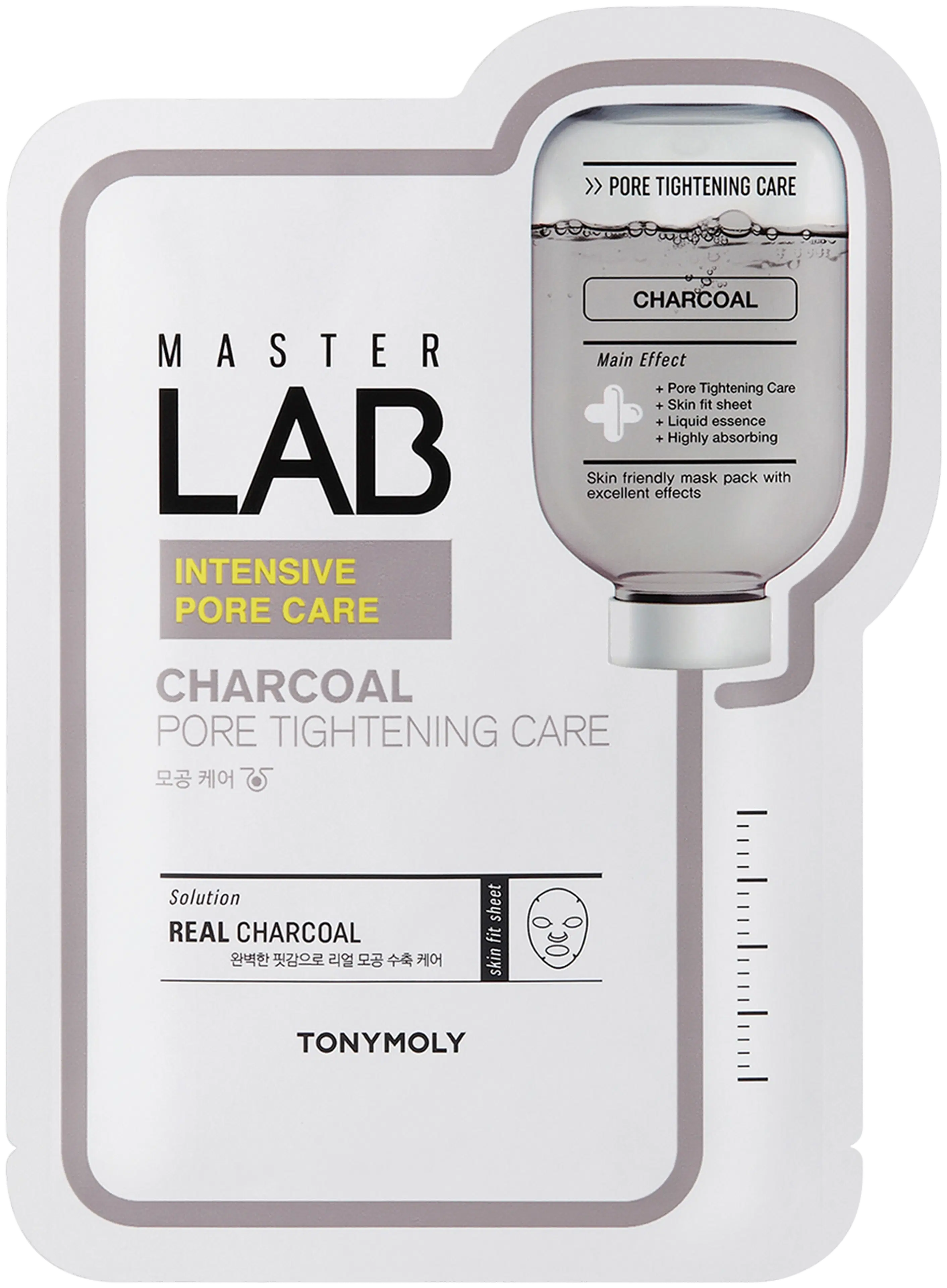TONYMOLY Master Lab Sheet Mask Charcoal kangasnaamio 1 kpl