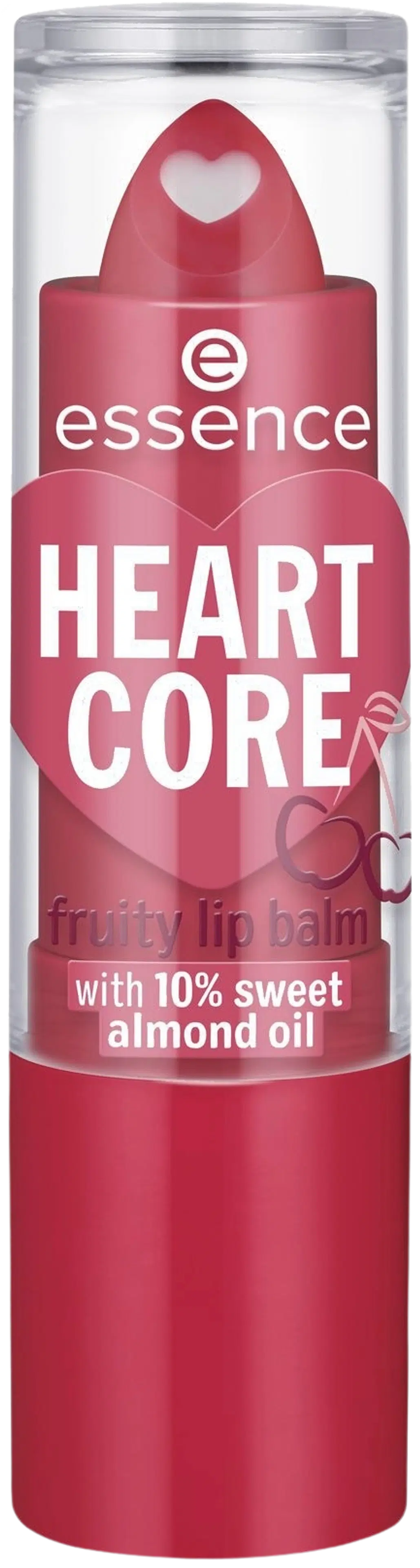 essence HEART CORE fruity lip balm huulivoide 3 g
