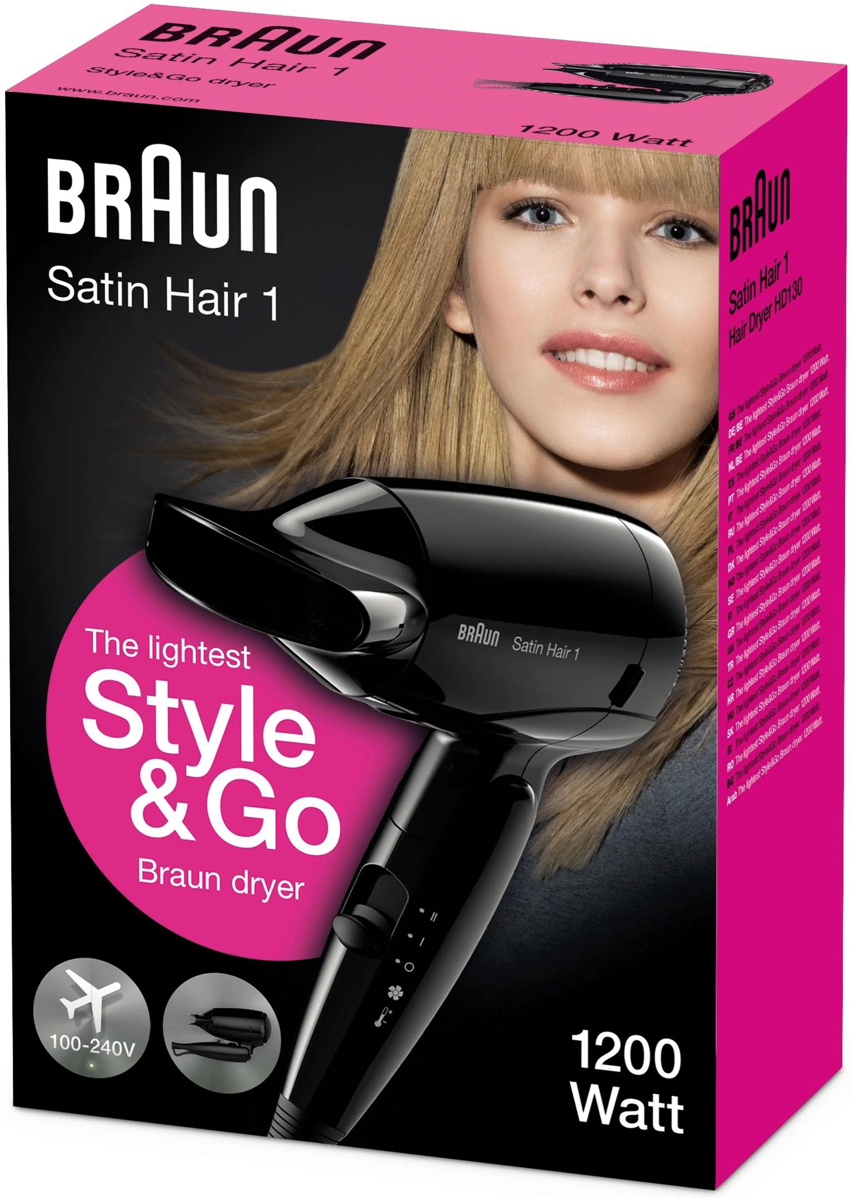 Braun Style&Go HD130 hiustenkuivain