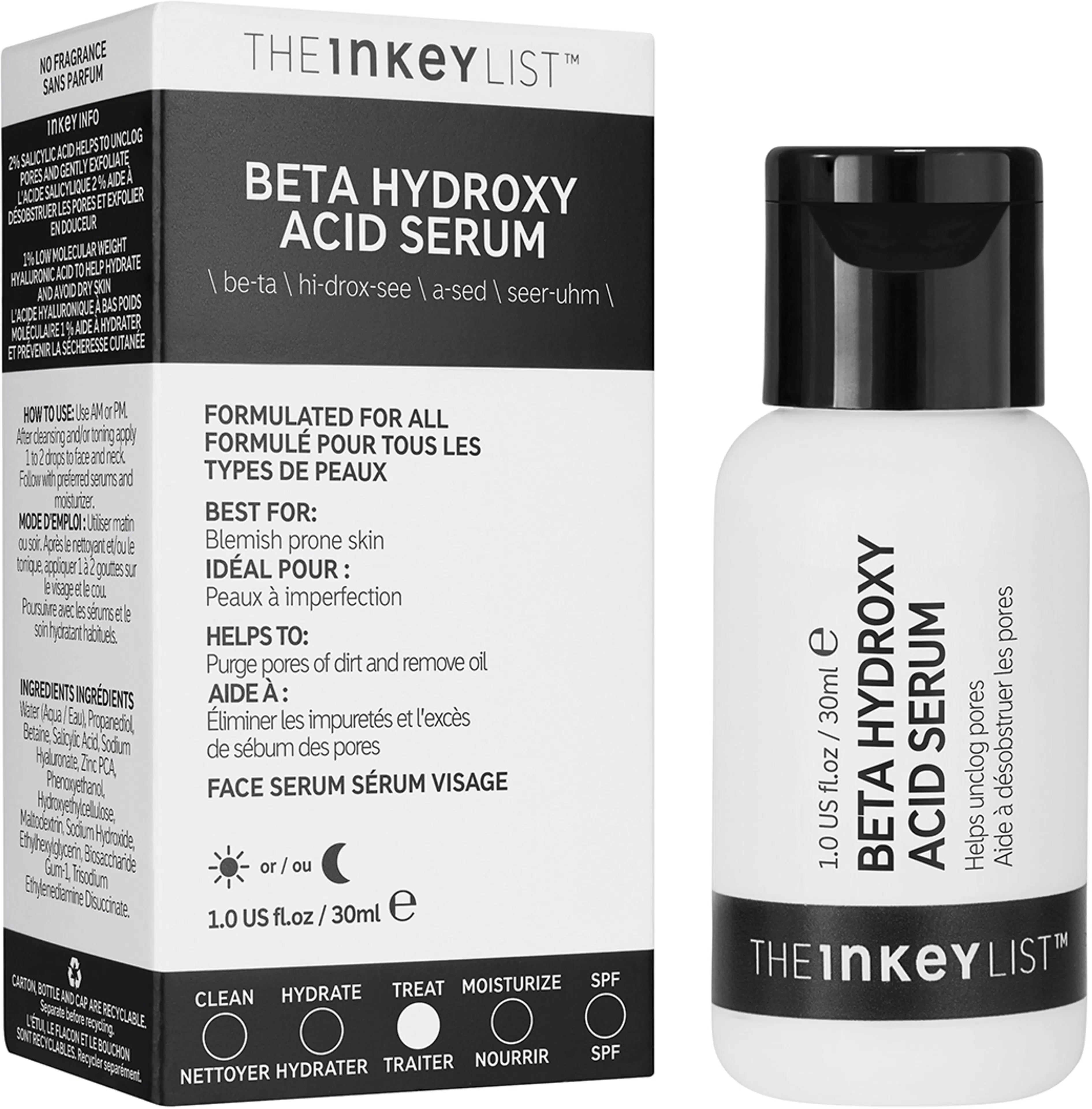 The Inkey List Beta Hydroxy Acid Serum 30 ml