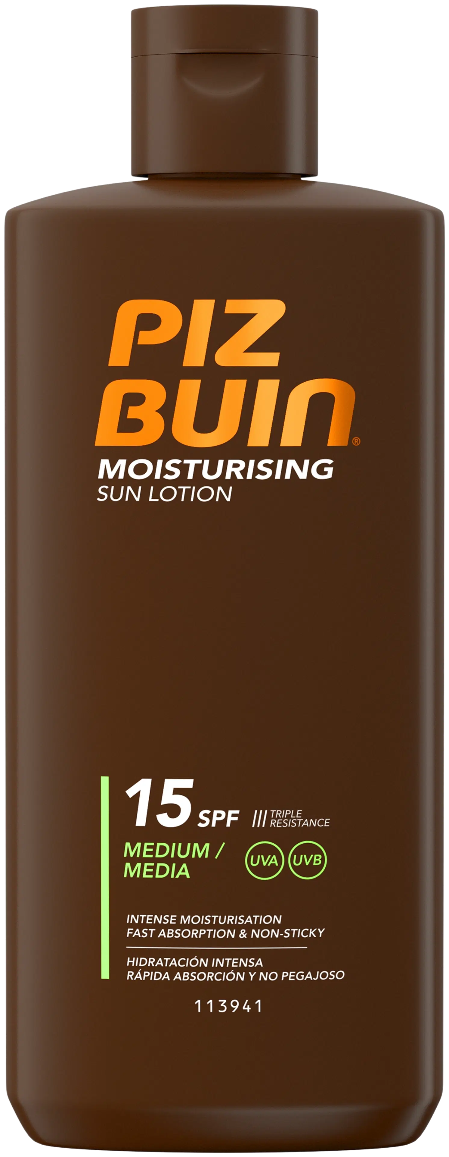 Piz Buin Moisturising Sun Lotion SPF15 aurinkosuojavoide 200ml