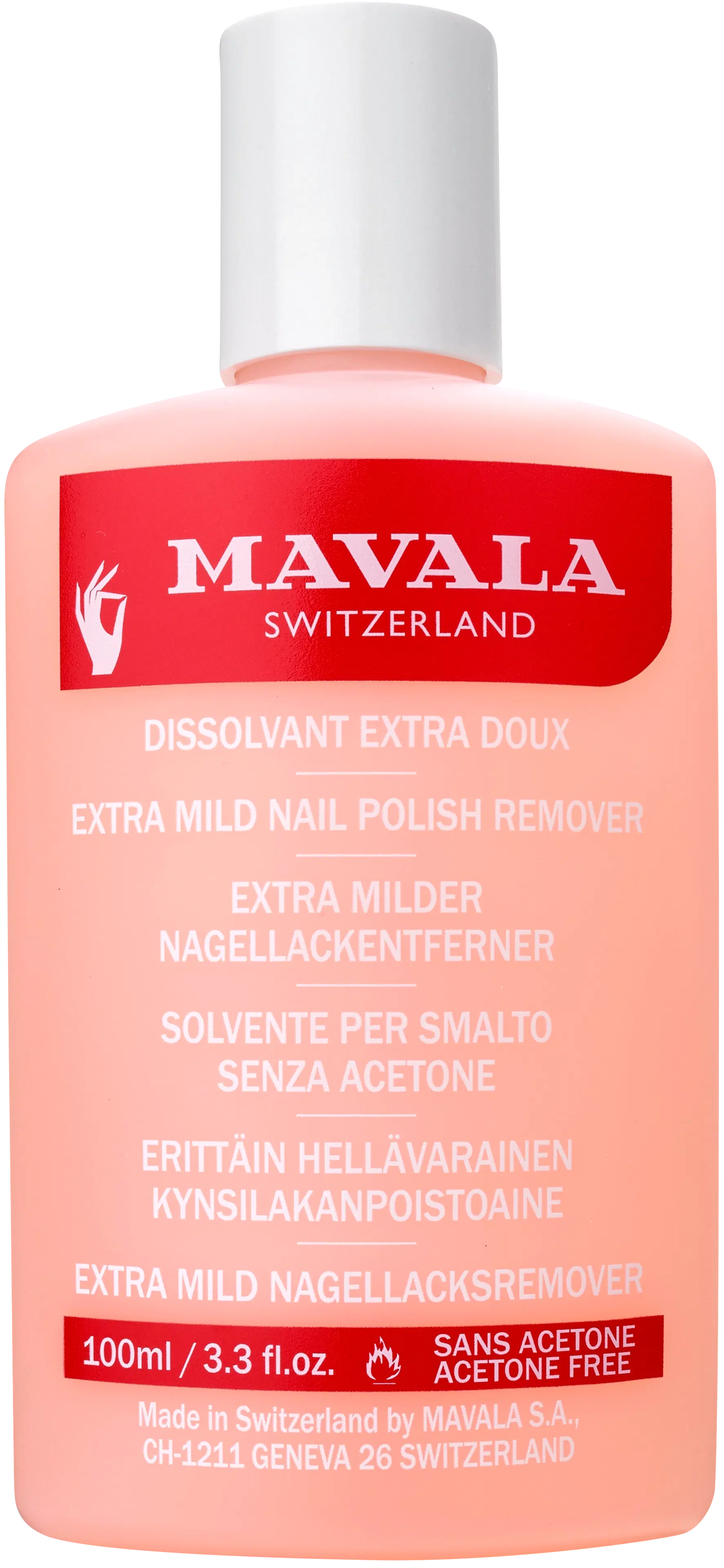 Mavala 100ml Nail Polish Remower Pink kynsilakanpoistoaine pinkki