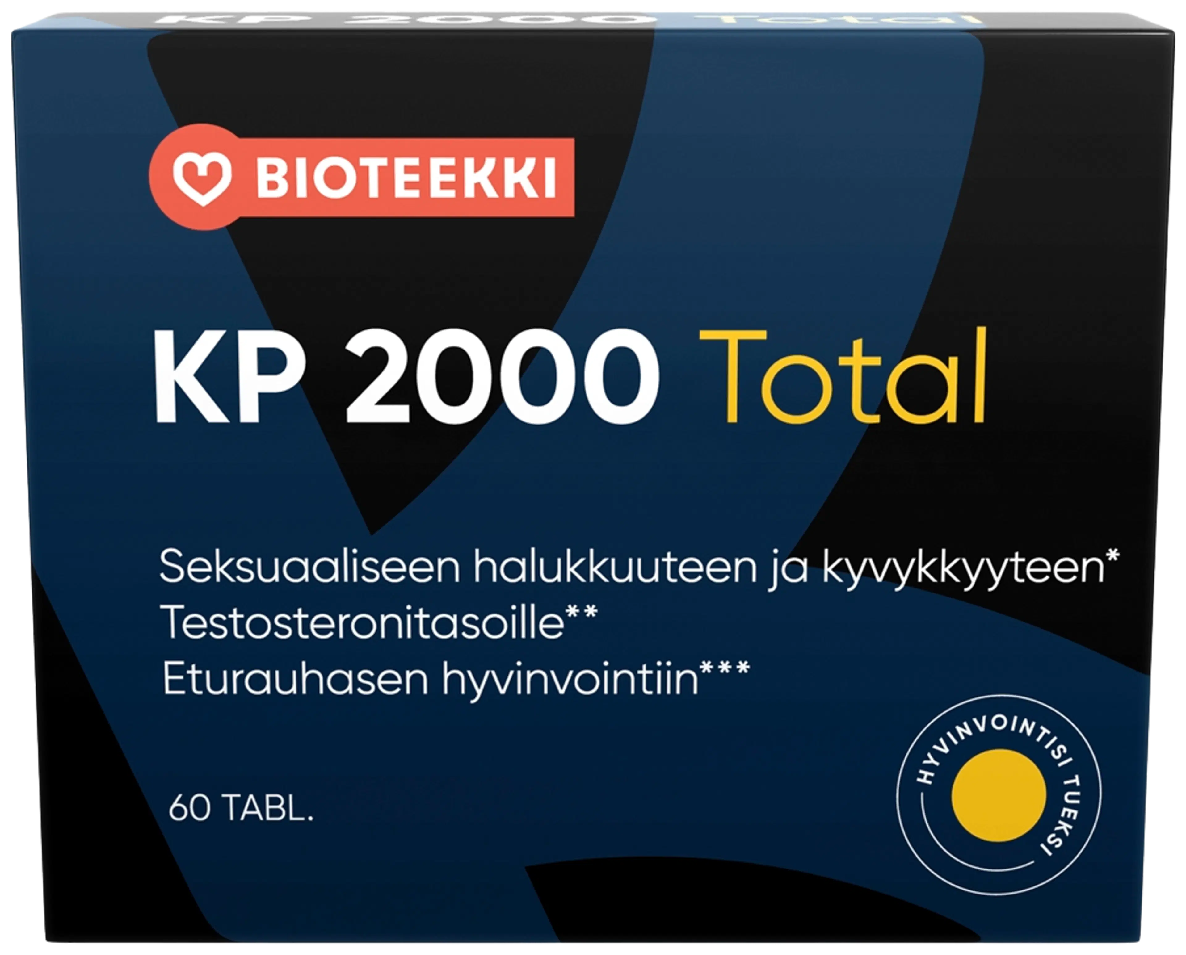 Bioteekin KP 2000 Total yrttiuutteita sisältävä ravintolisä 60 tabl/56g