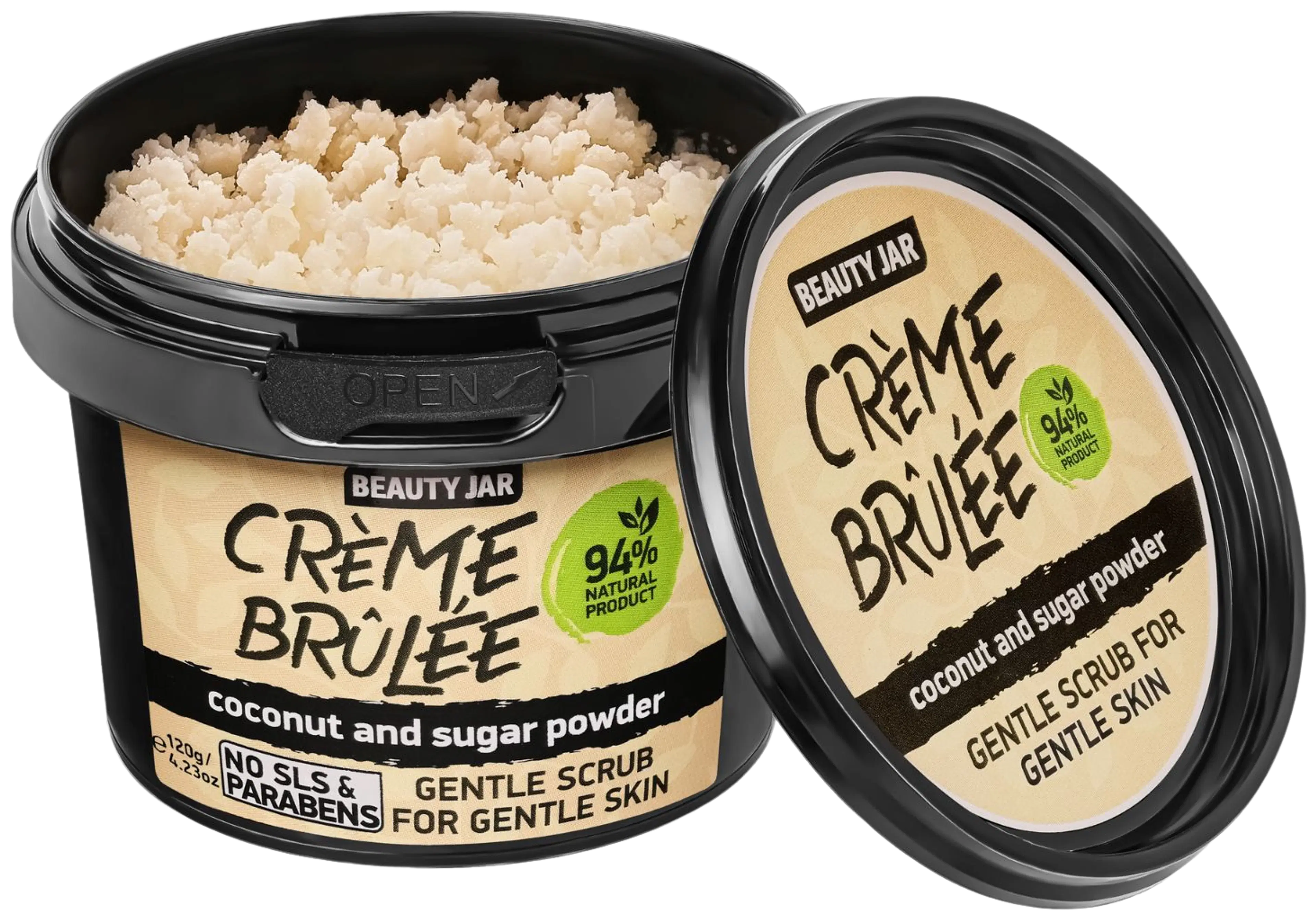 Beauty Jar Crème Brûlée Gentle Face Scrub kasvokuorinta 120 g