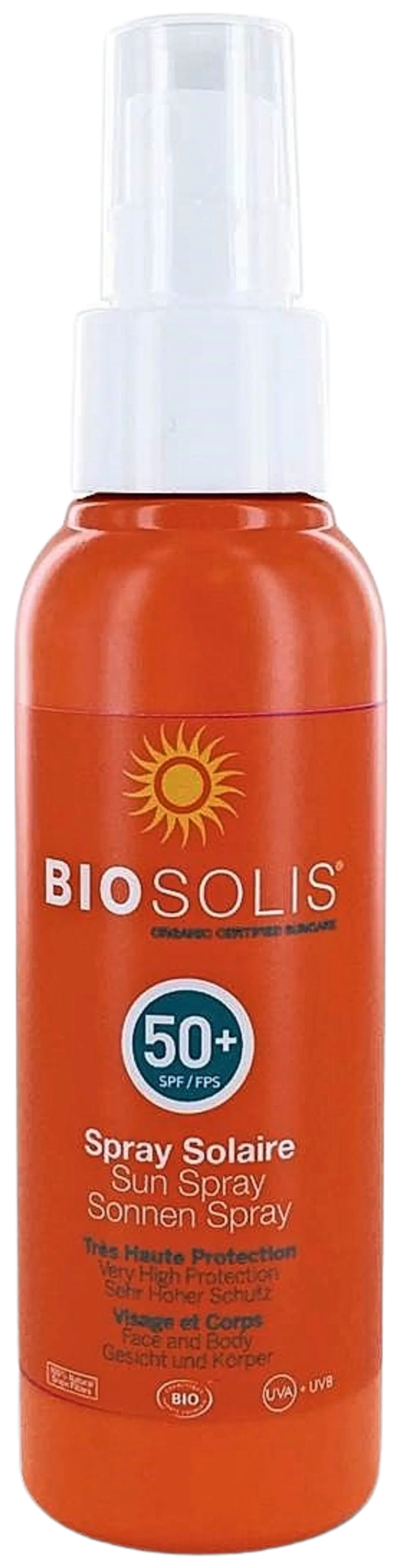 Biosolis Aurinkosuojasuihke SPF50 100 ml