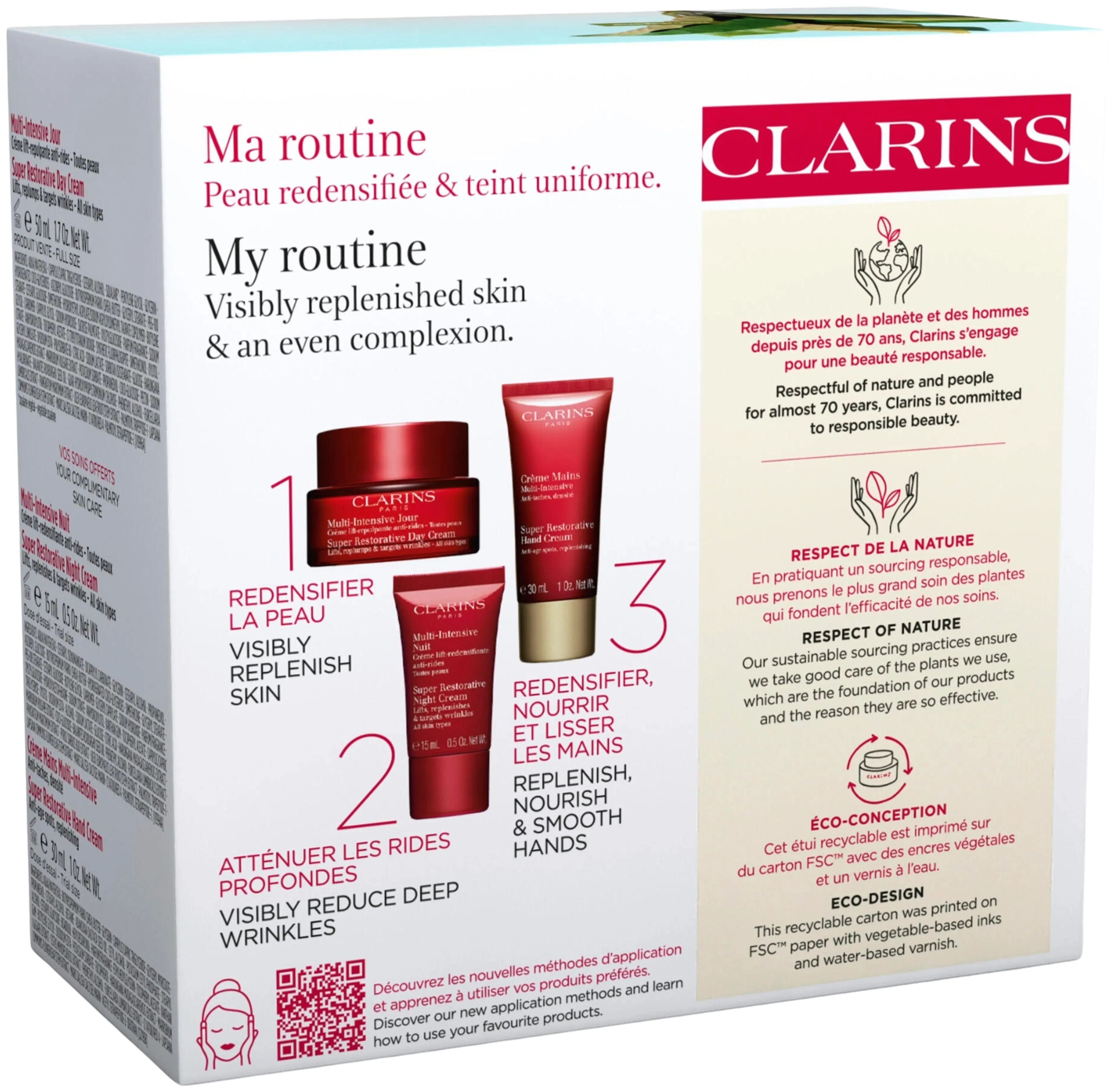 Clarins Super Restorative ihonhoitopakkaus
