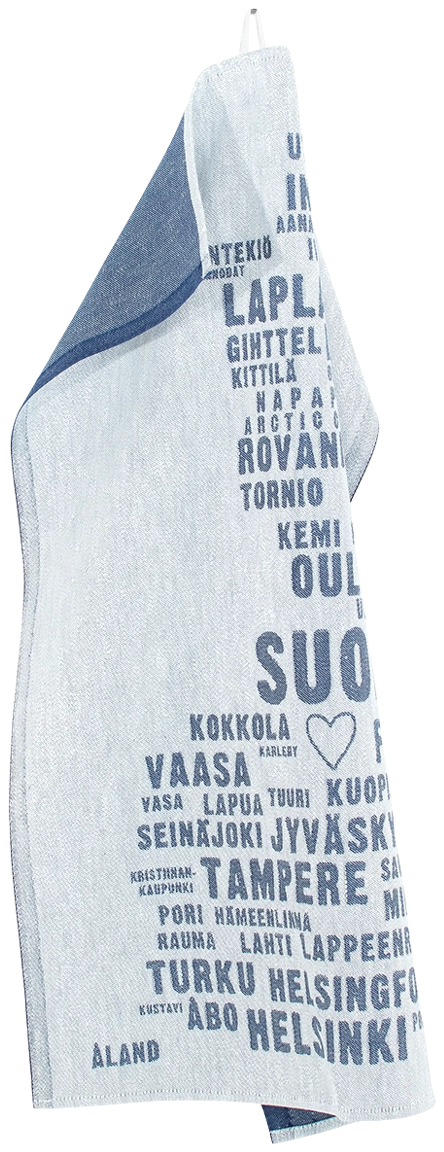 Lapuan Kankurit My Finland pyyhe 46x70cm valko-mustikka