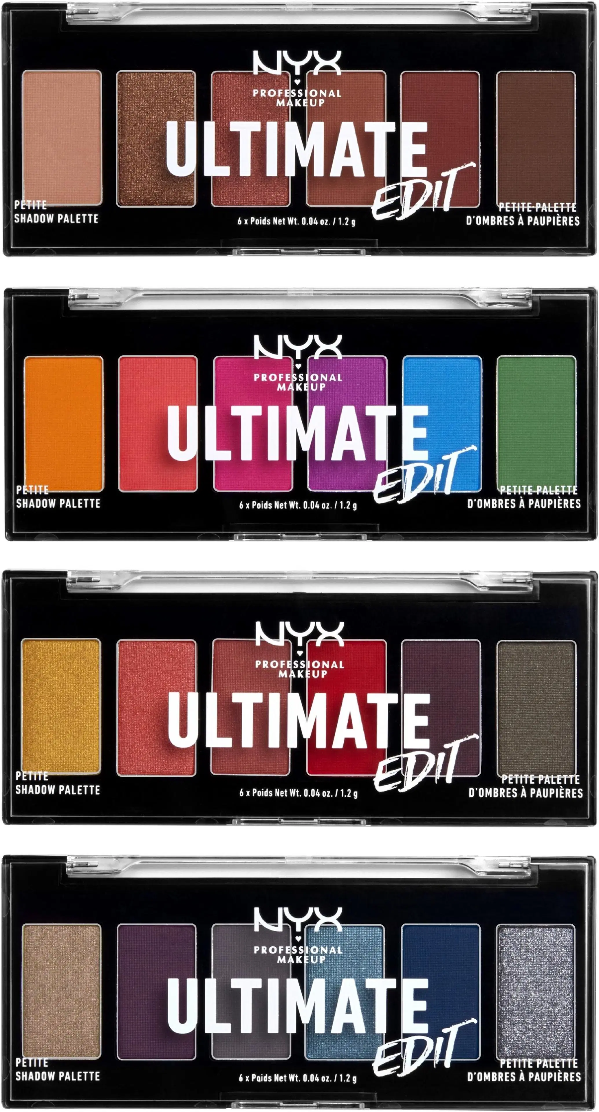 NYX Professional Makeup Ultimate Edit Petite Shadow Palette meikkipaletti 7,2 g