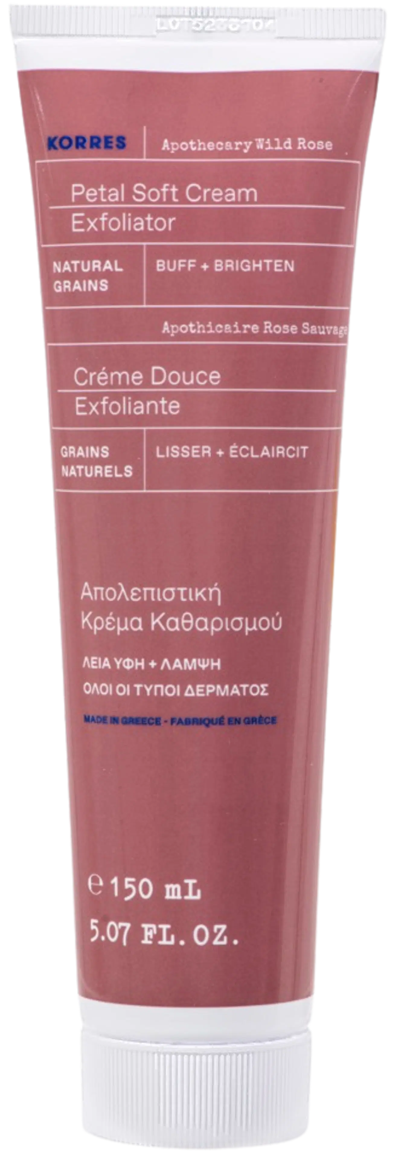 KORRES Apothecary Wild Rose Petal Soft Cream Exfoliator kuorintavoide 200 ml