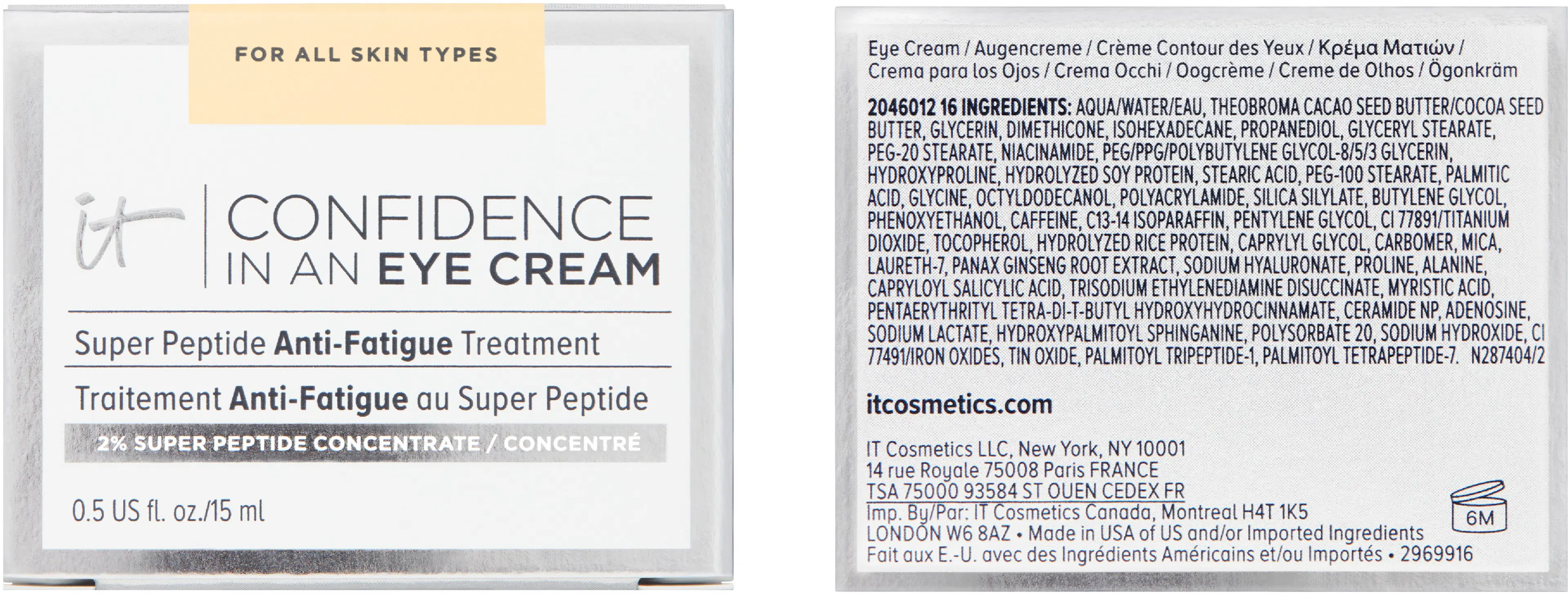 IT Cosmetics Confidence in a Eye Cream silmänympärysvoide 15 ml