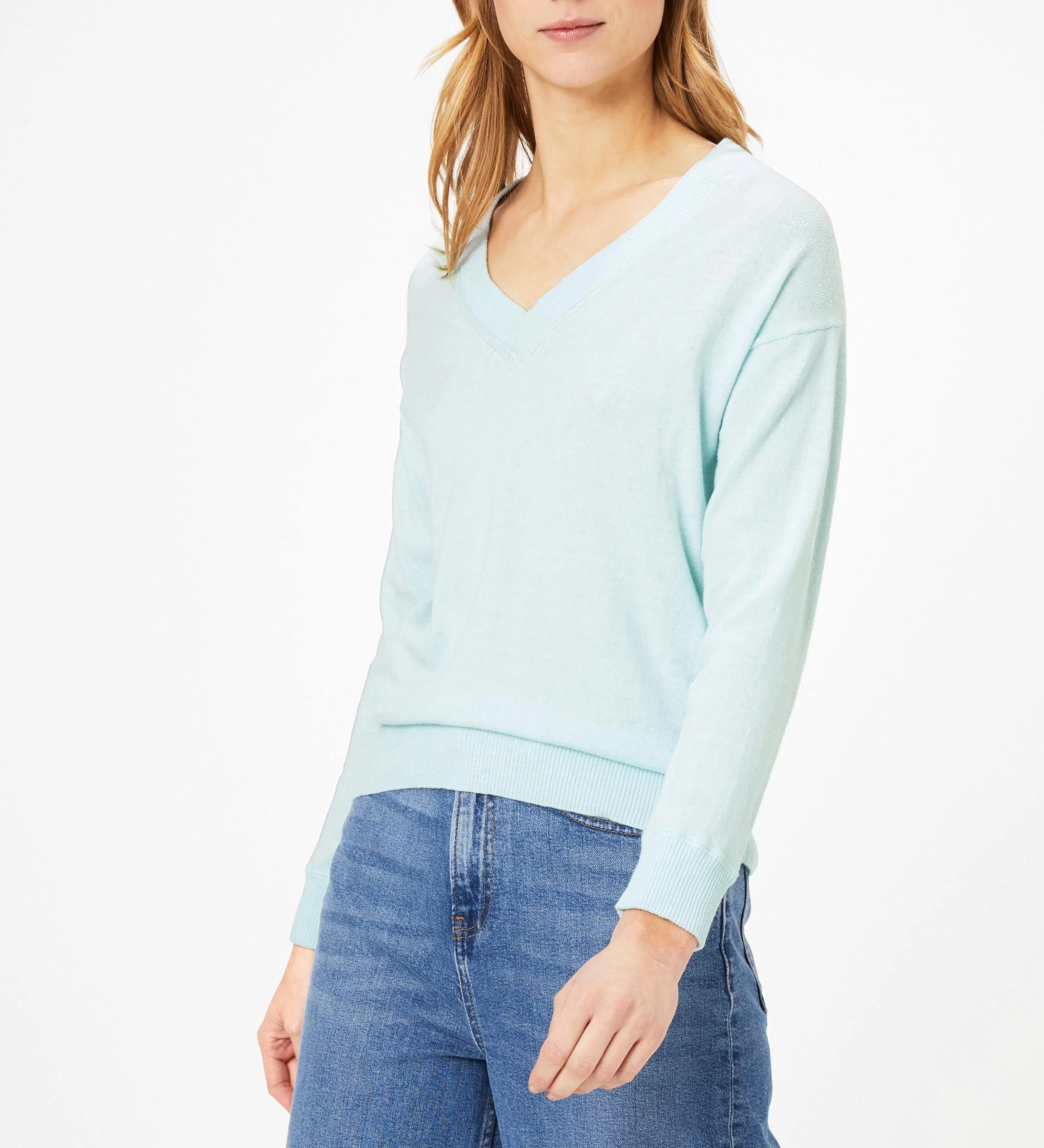 M&S Cotton with Cashmere Relaxed Neule