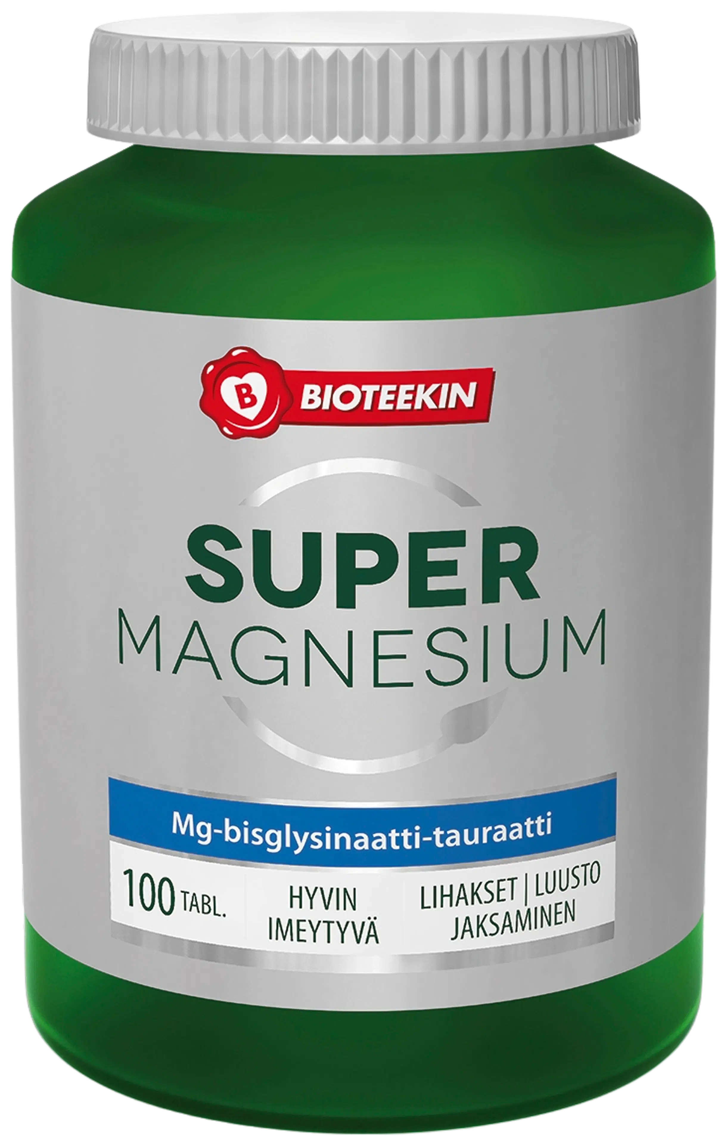 Bioteekki Super Magnesium ravintolisä 100 tabl.