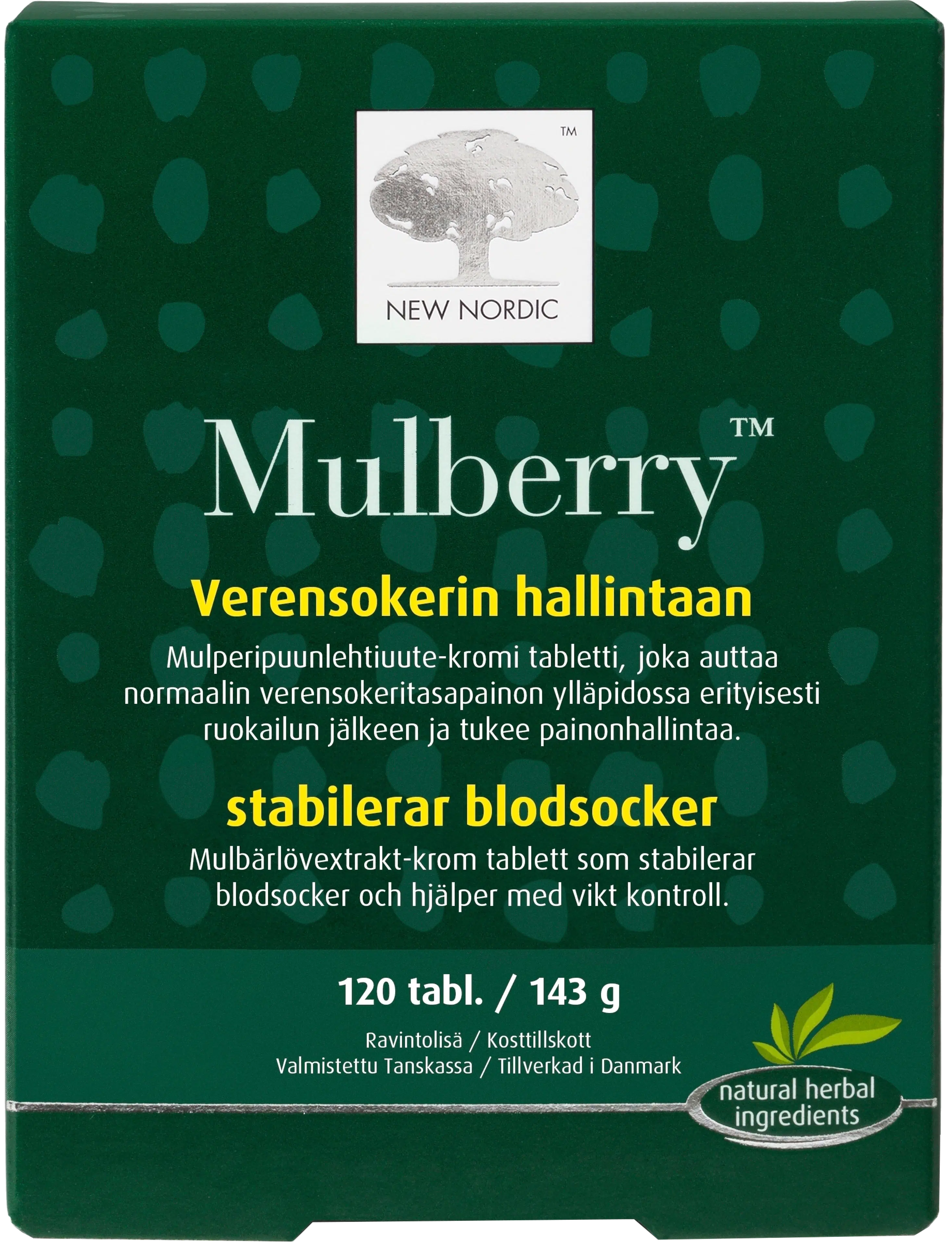 New Nordic Mulberry™ ravintolisä 120 tabl.