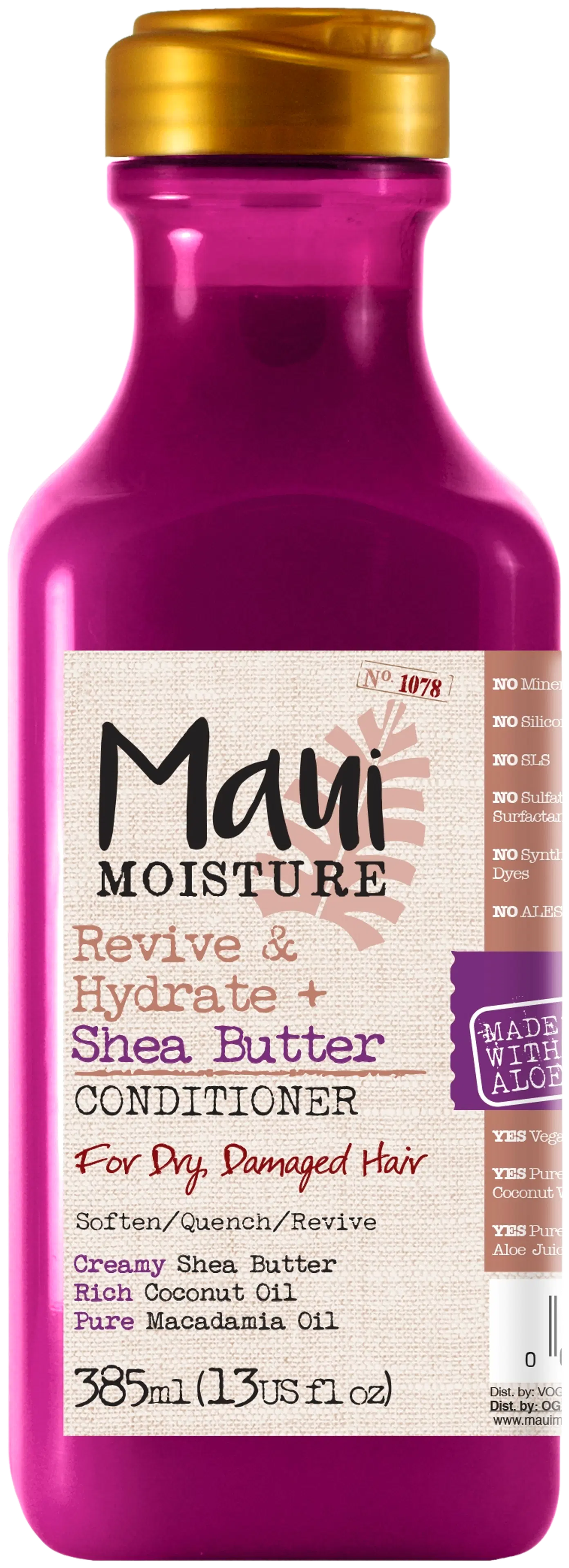 Maui Moisture Shea Butter Hiustenhoitoaine 385ml