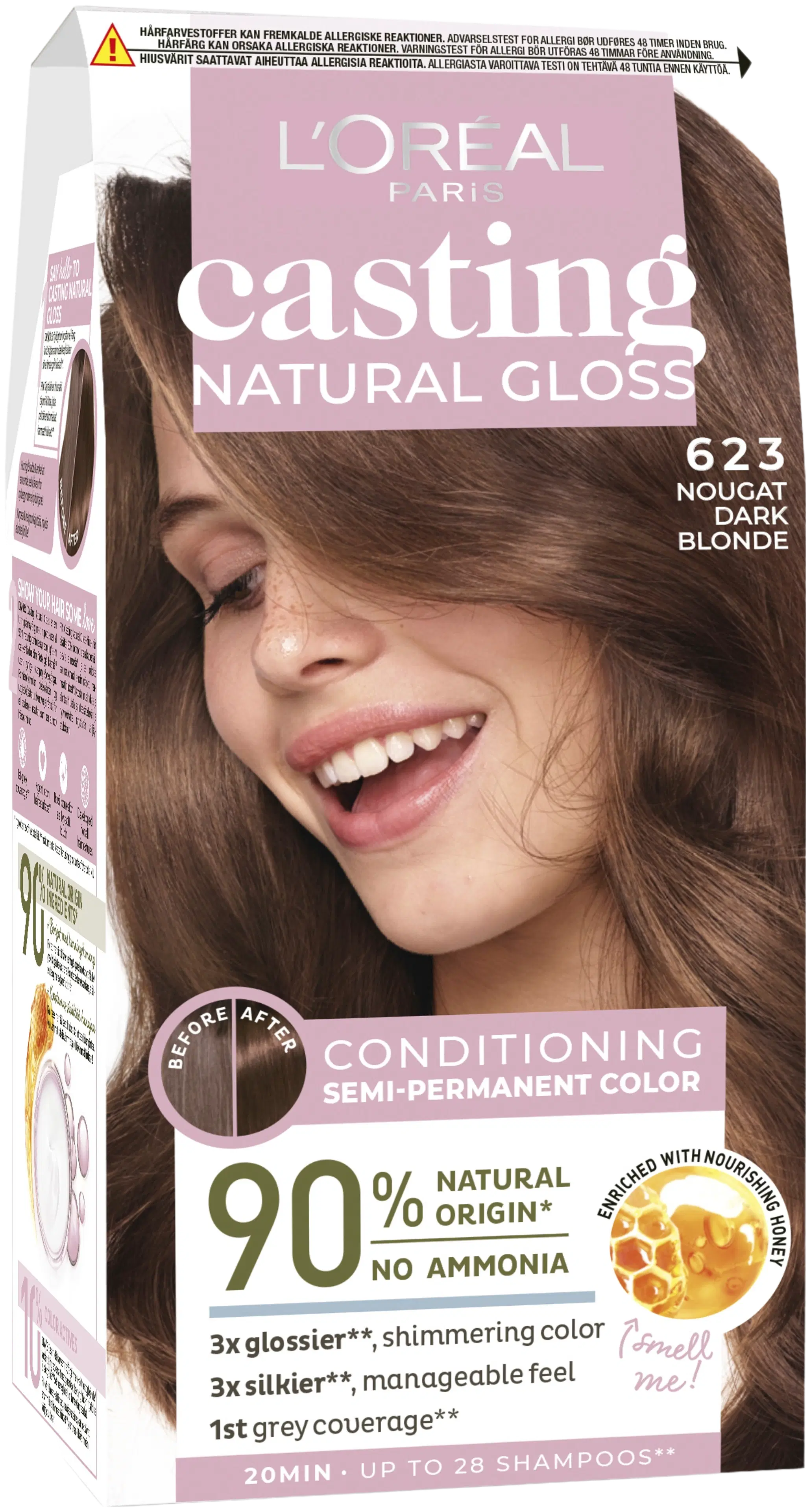 L'Oréal Paris Casting Natural Gloss 623 Blonde Miel kevytväri 1kpl