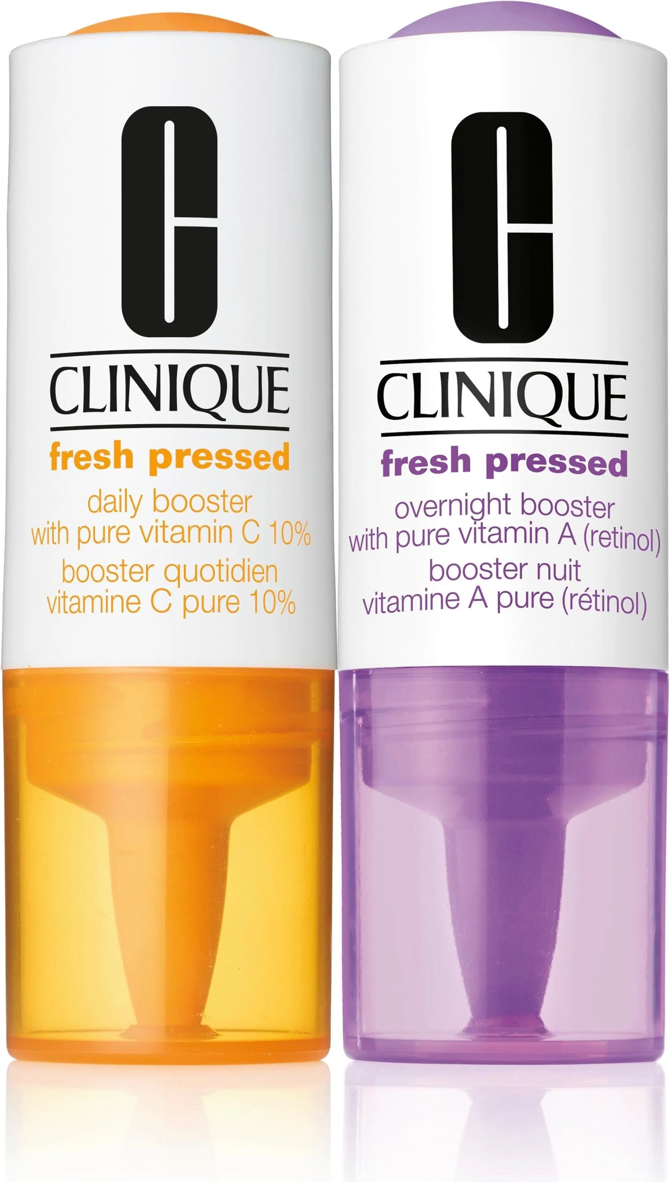 Clinique Fresh Pressed Clinical Daily + Overnight booster with vitamin A+C 1+1 ihonhoitopakkaus