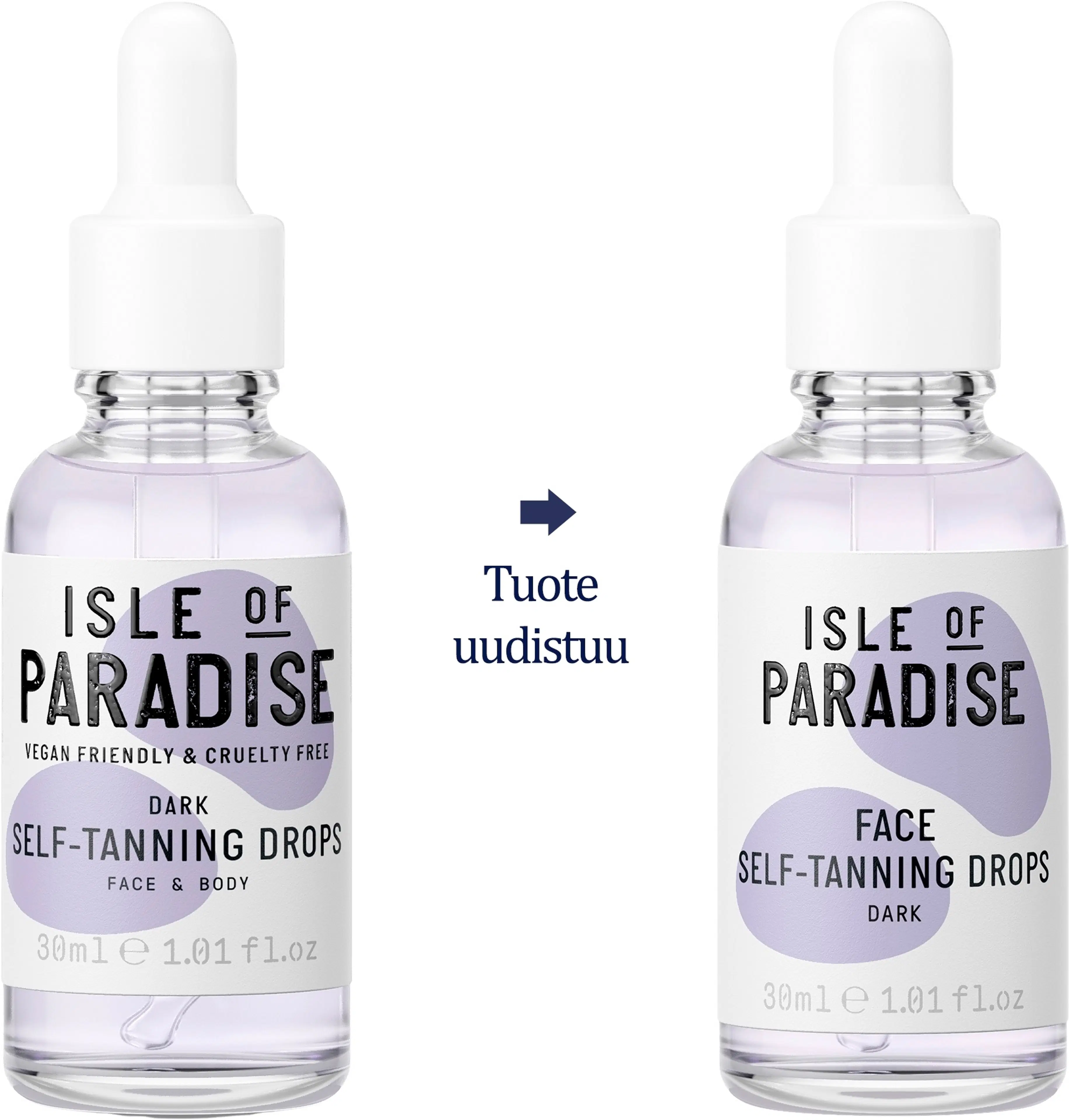 Isle of Paradise Dark Self Tanning Drops 30ml