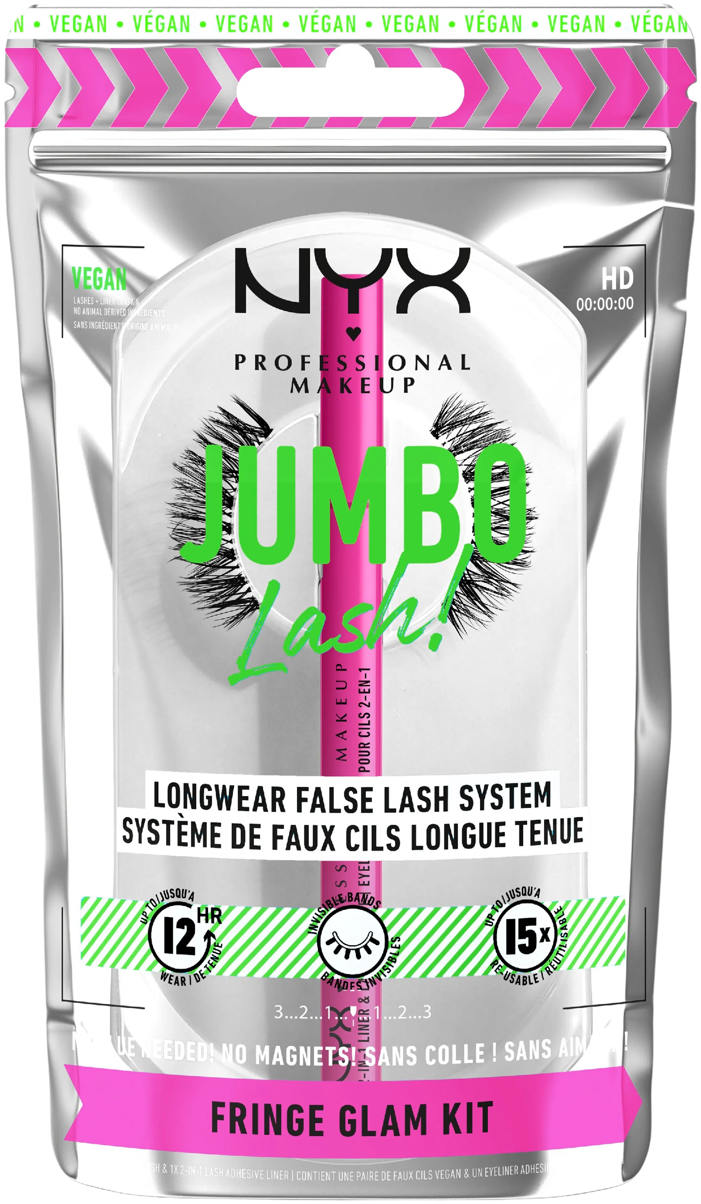 NYX Professional Makeup Jumbo Lash! Longwear False Lash System ripsipakkaus