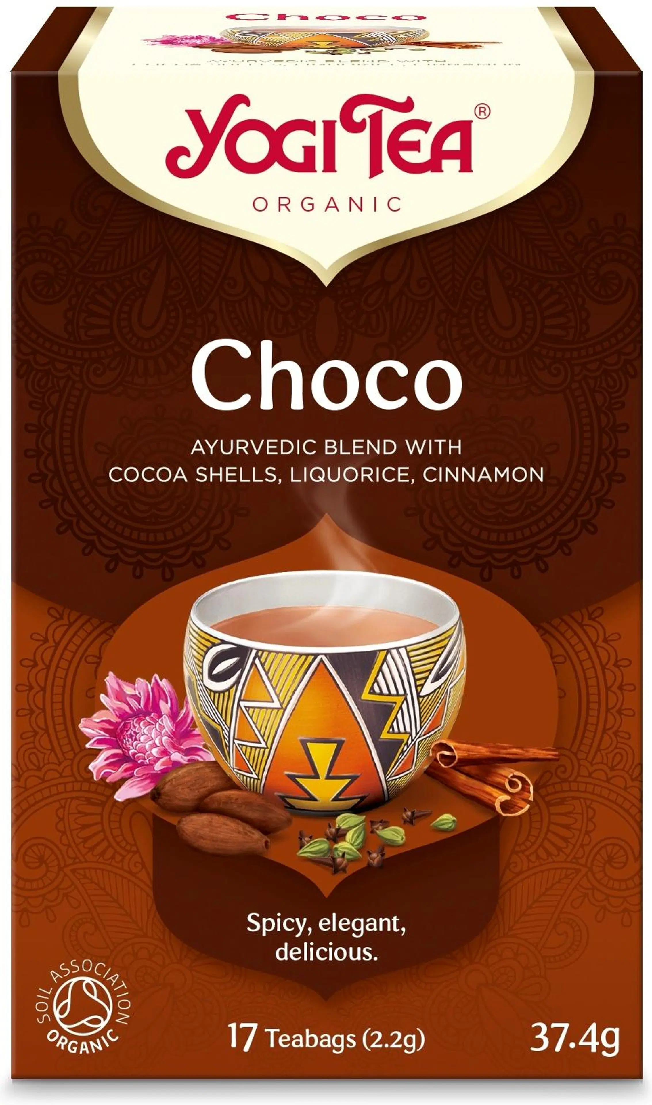 Yogi Tea Choco maustetee luomu ayurvedinen 17x2,2g