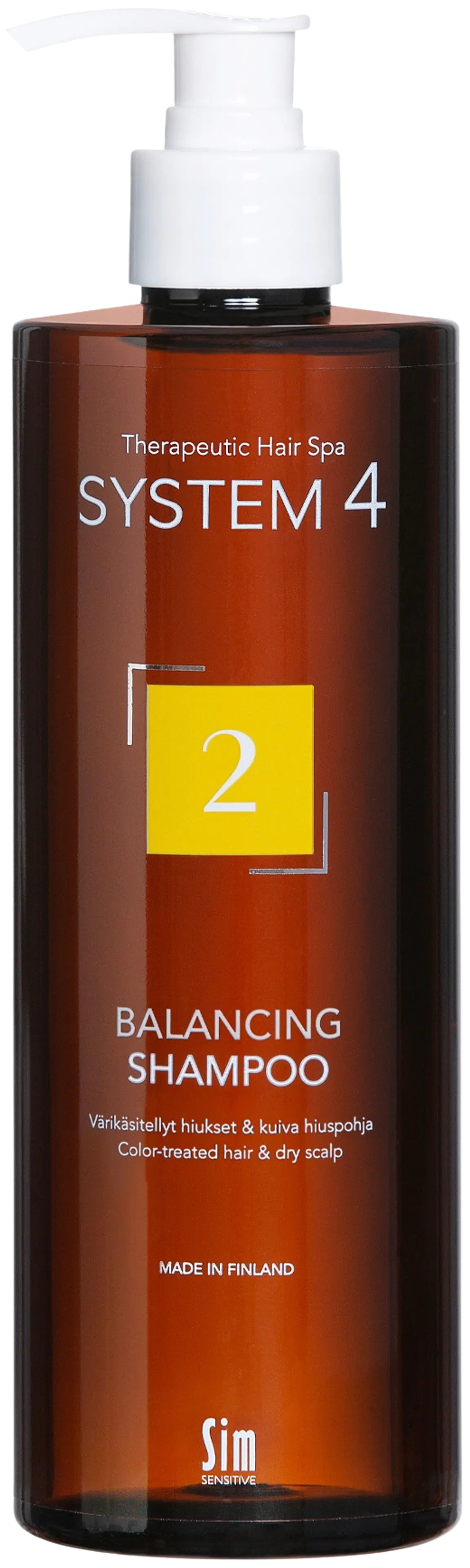 System4, 2 Balancing shampoo 500 ml