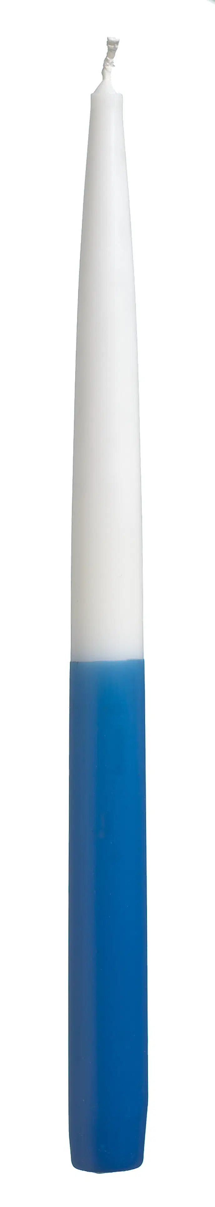Havi antiikkikynttilä itsenäisyyskynttilä  sini-valkoinen 28cm 2kpl 8 h