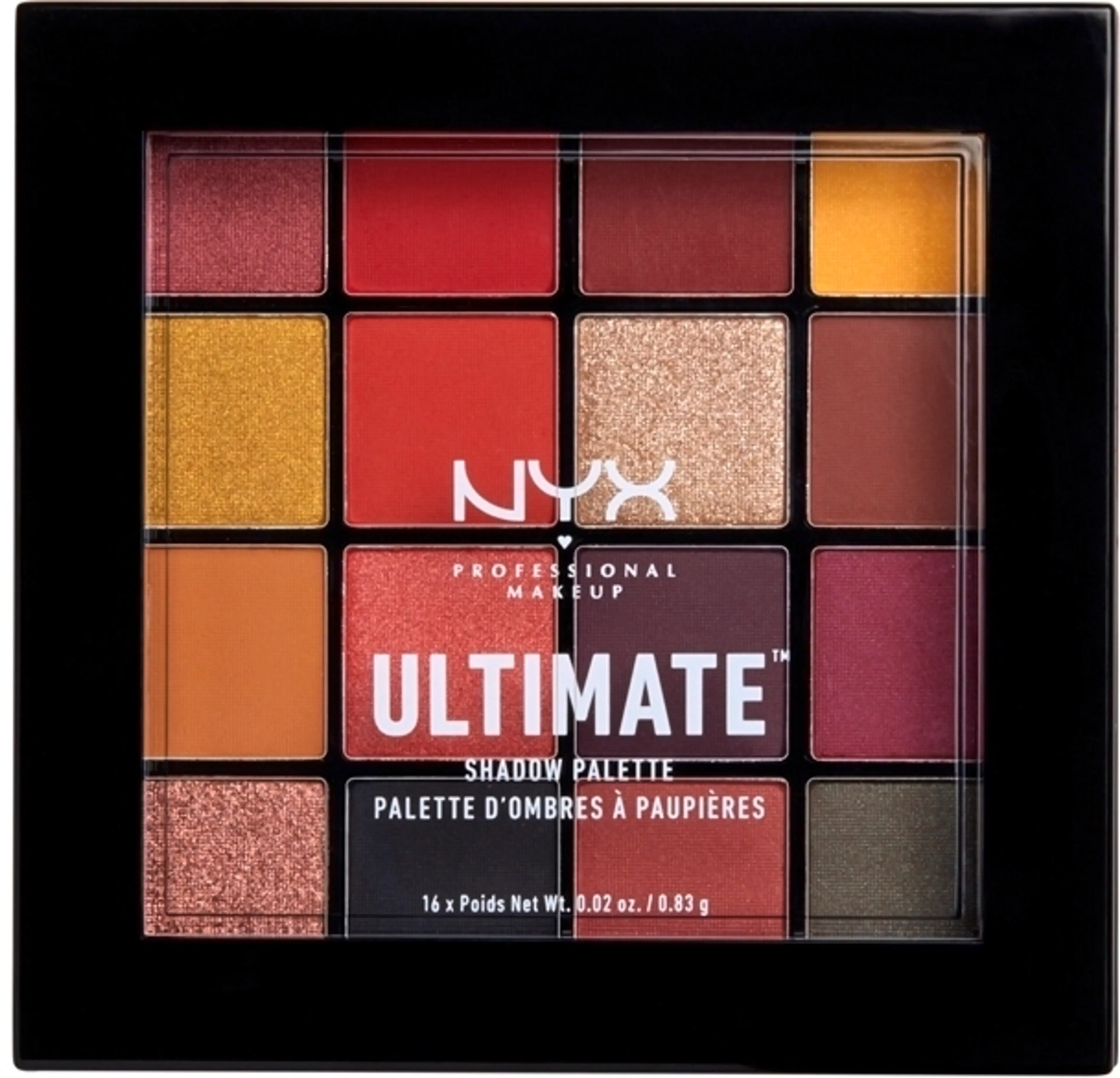 NYX Professional Makeup Ultimate Shadow Palette meikkipaletti 13,28 g