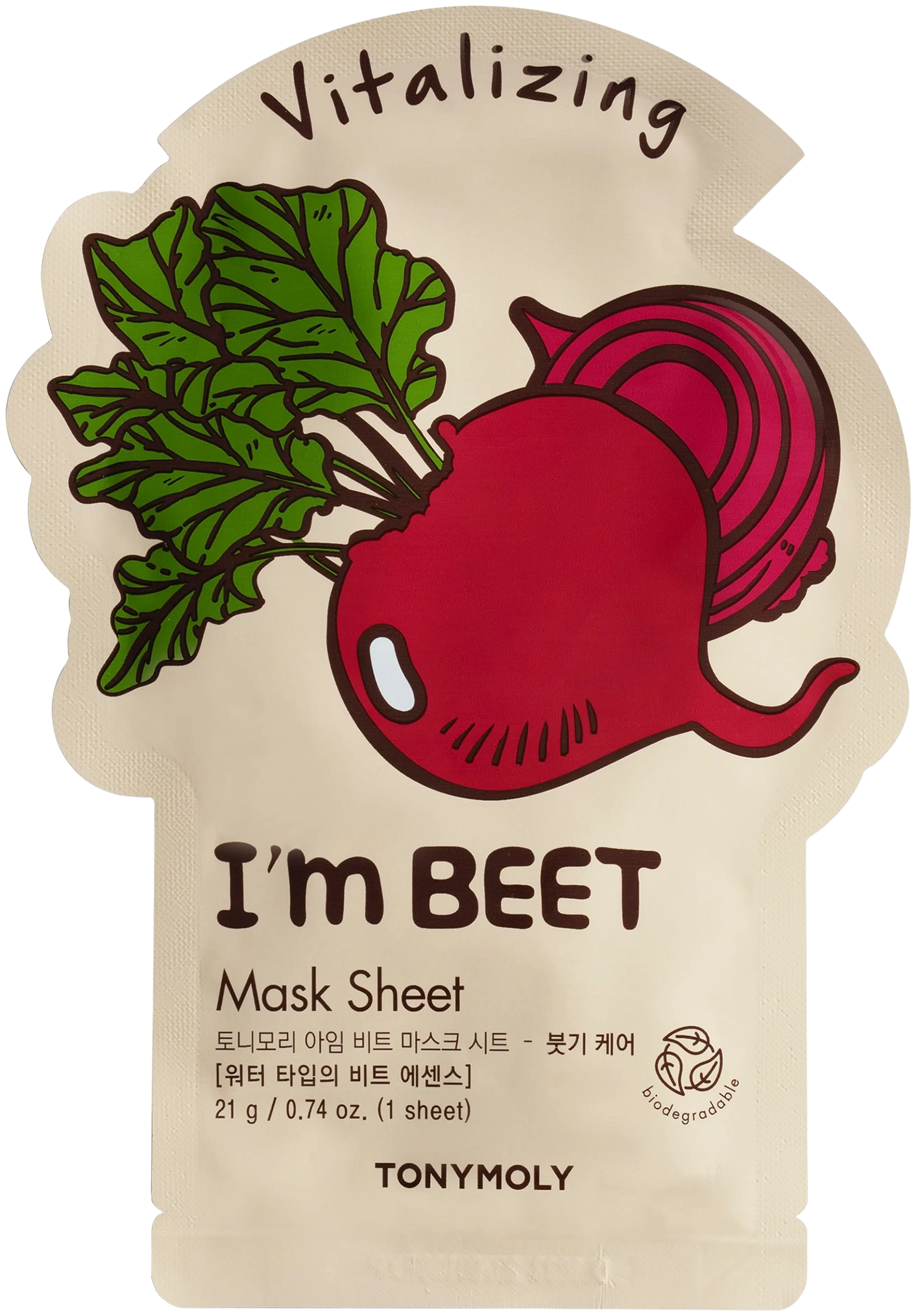TONYMOLY I´m Beet Mask Sheet kangasnaamio 1 kpl