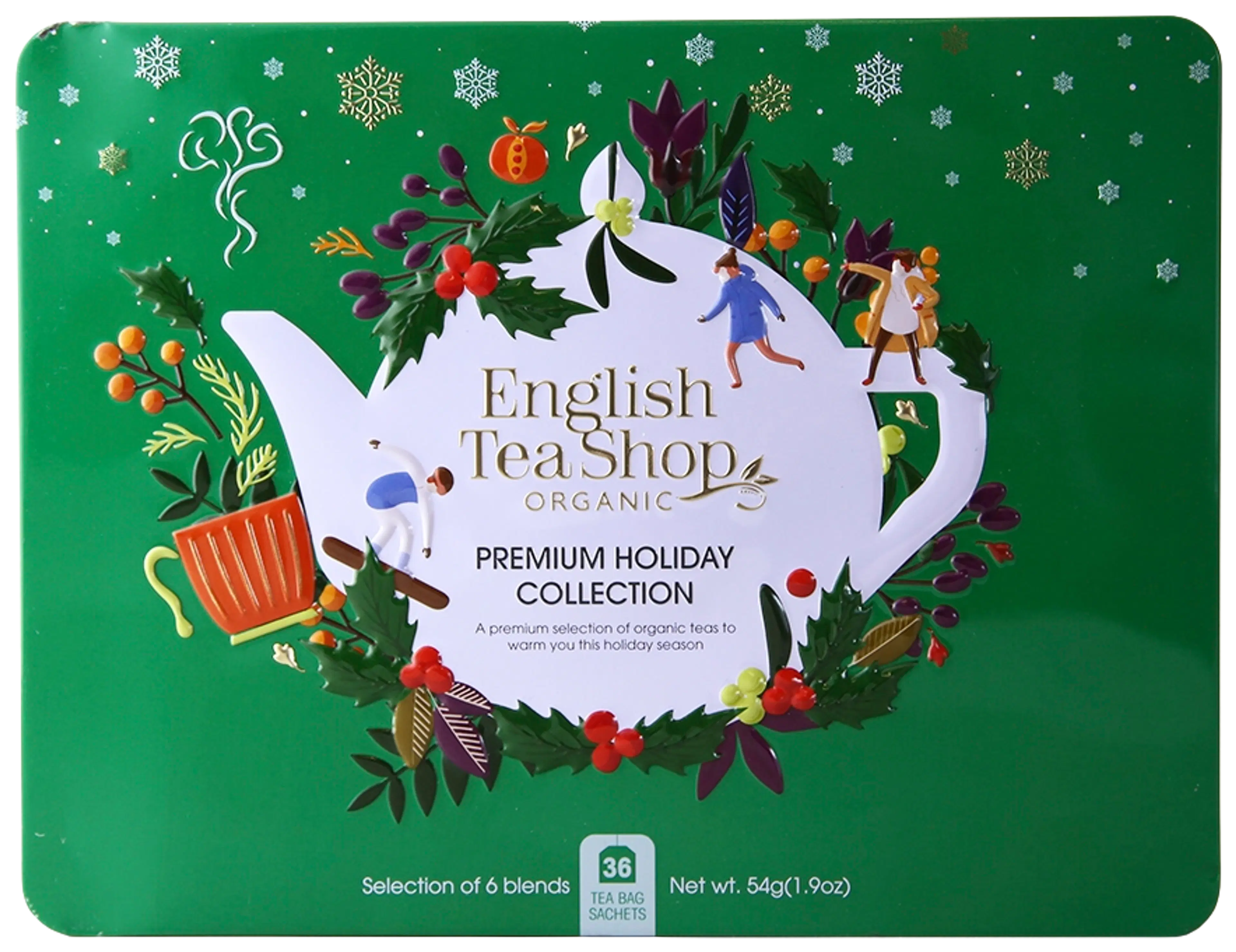 English Tea Shop luomuhauduke lahjapakkaus vihreä 36pss 54g
