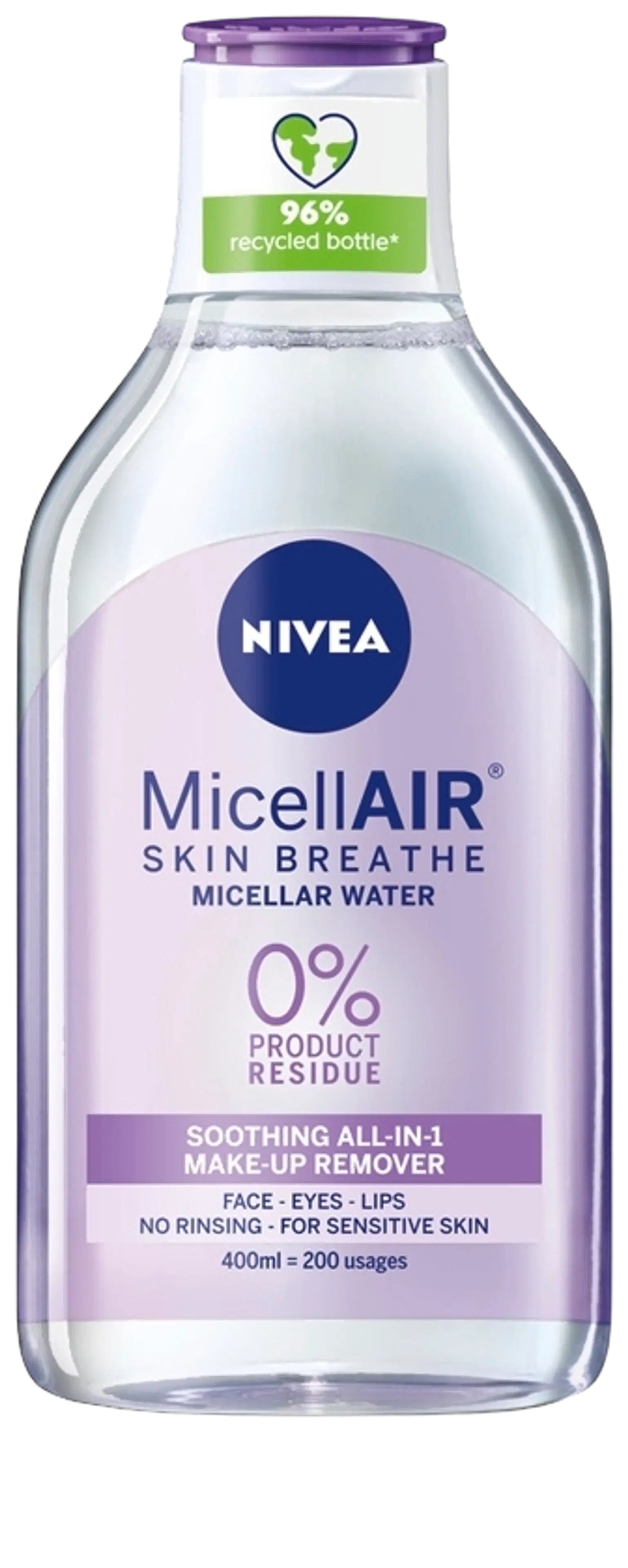 NIVEA 400ml Daily Essentials Sensitive Micellar Water -puhdistusvesi herkälle iholle
