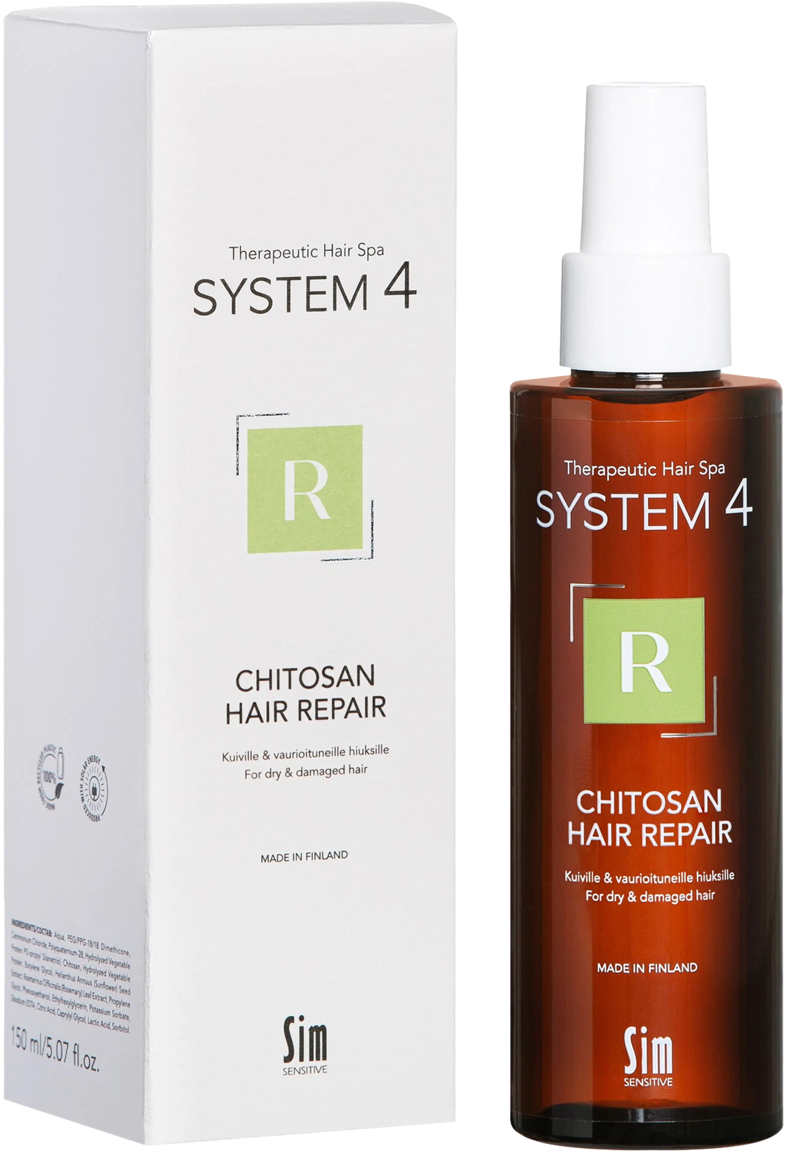 Sim Sensitive System4, R Chitosan Hair Repair hoitosuihke 150 ml