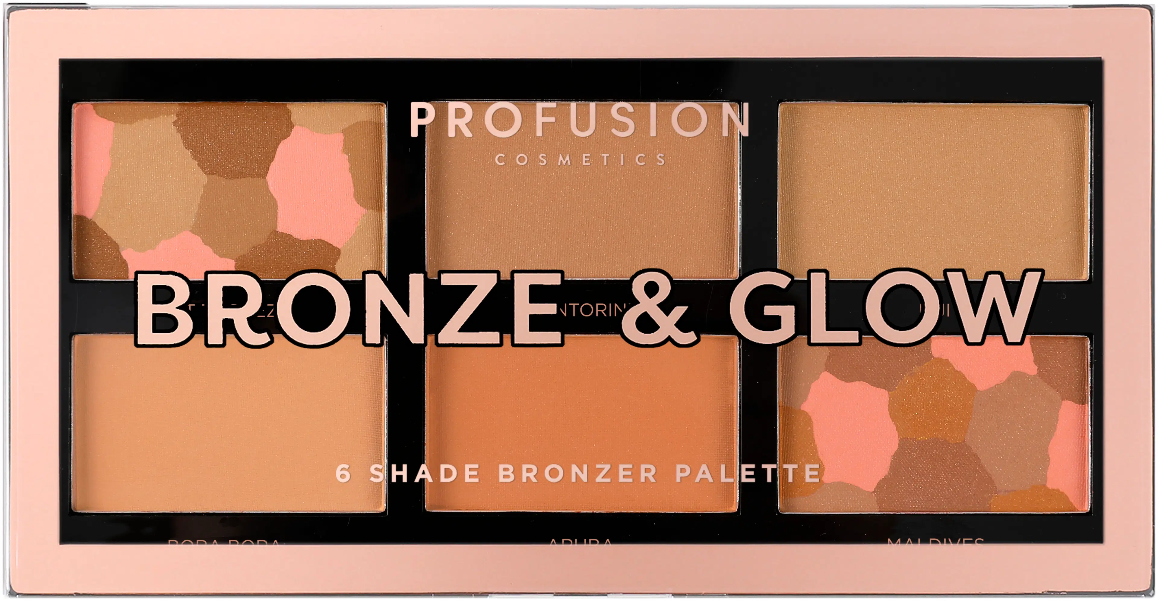 Profusion Cosmetics Bronze & Glow 8 Shade Bronzer Palette kasvopaletti 15,6 g