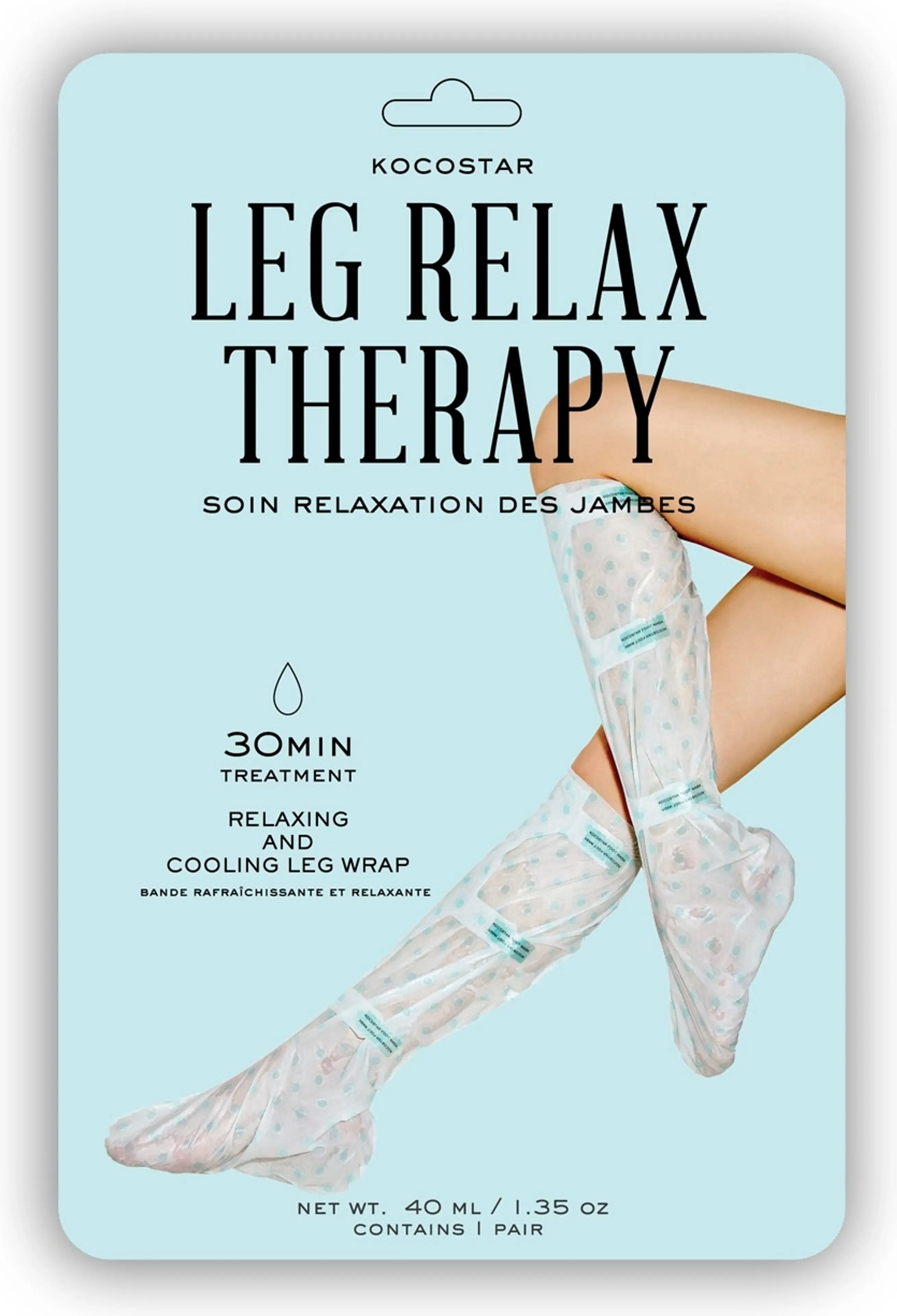 KOCOSTAR Leg Relax Therapy viilentävä jalkanaamio 1 kpl