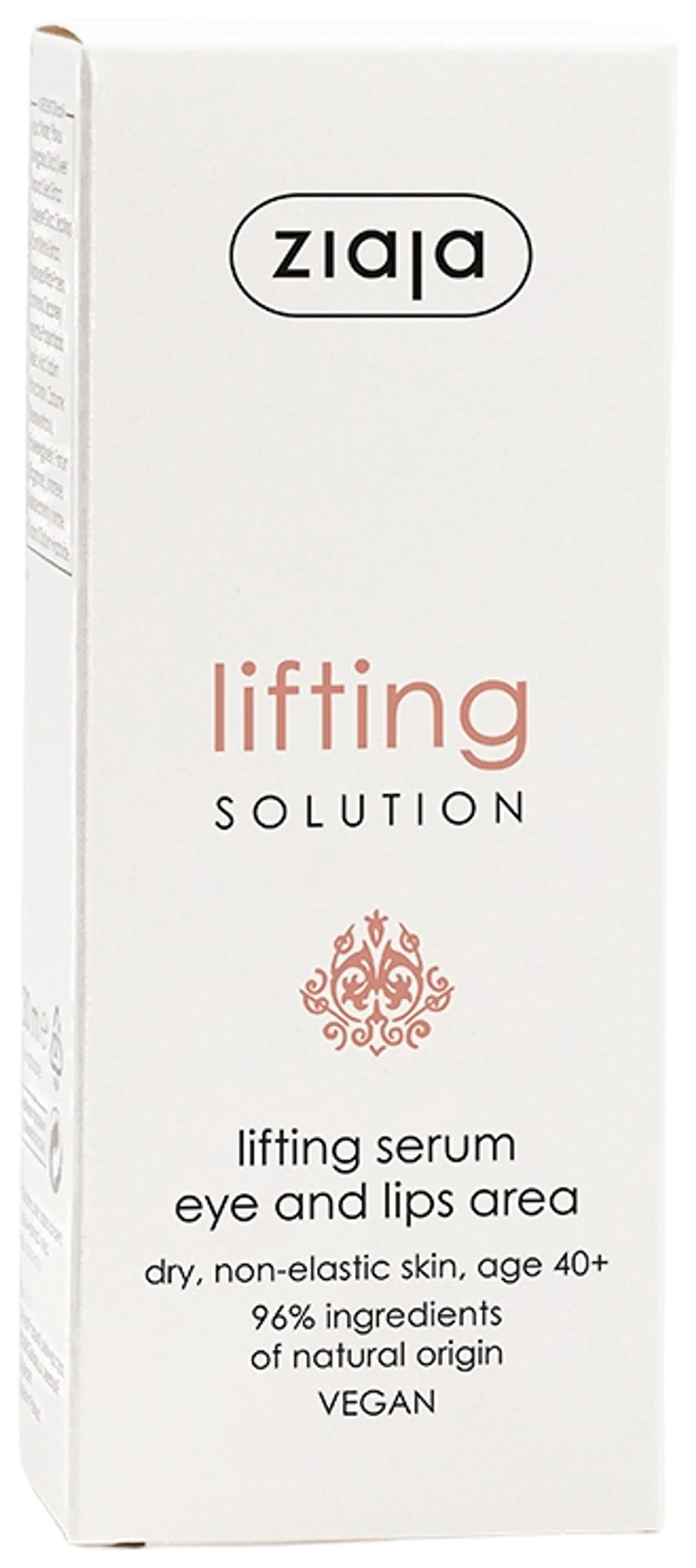 Ziaja Lifting solution 40+ kohottava seerumi silmien ja huultenympärysiholle 30 ml