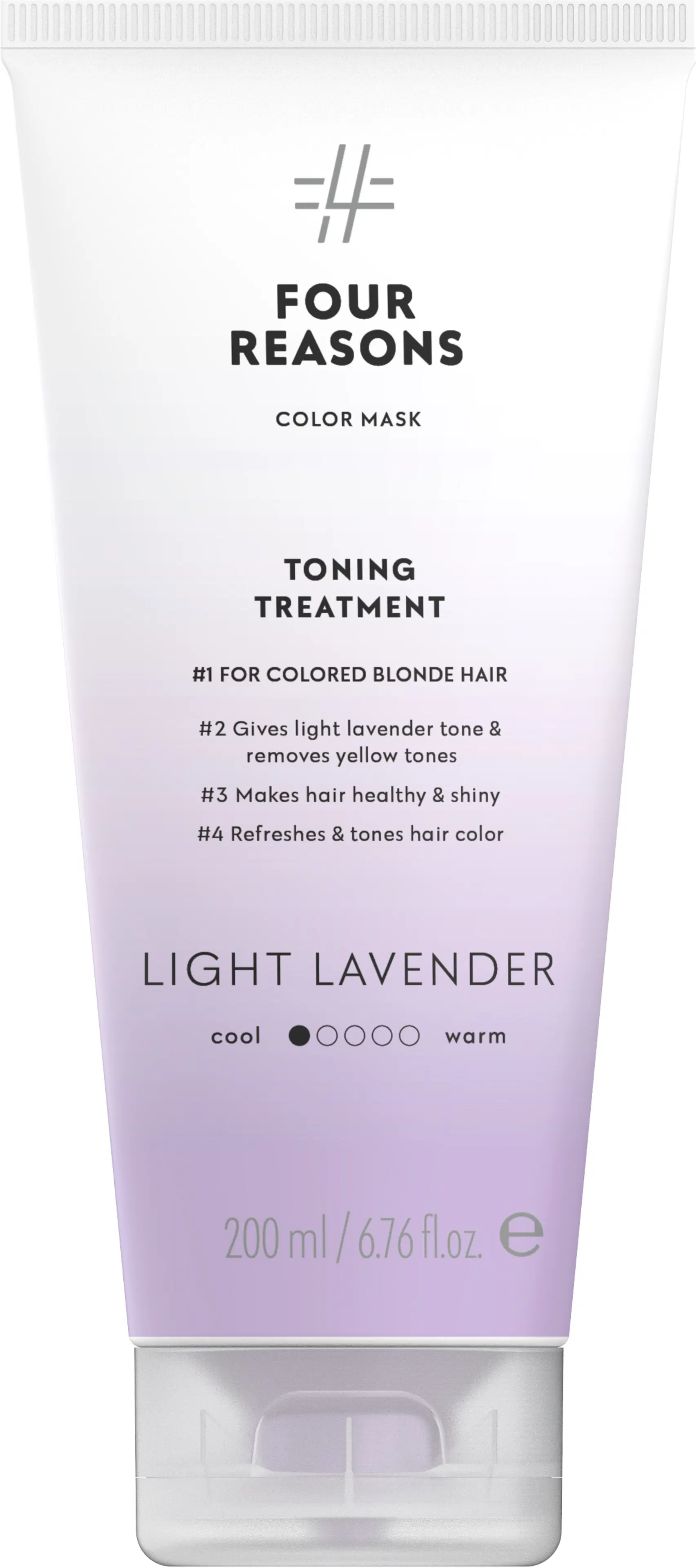 Four Reasons Color Mask Toning Treatment Light Lavender sävyttävä tehohoito 200 ml