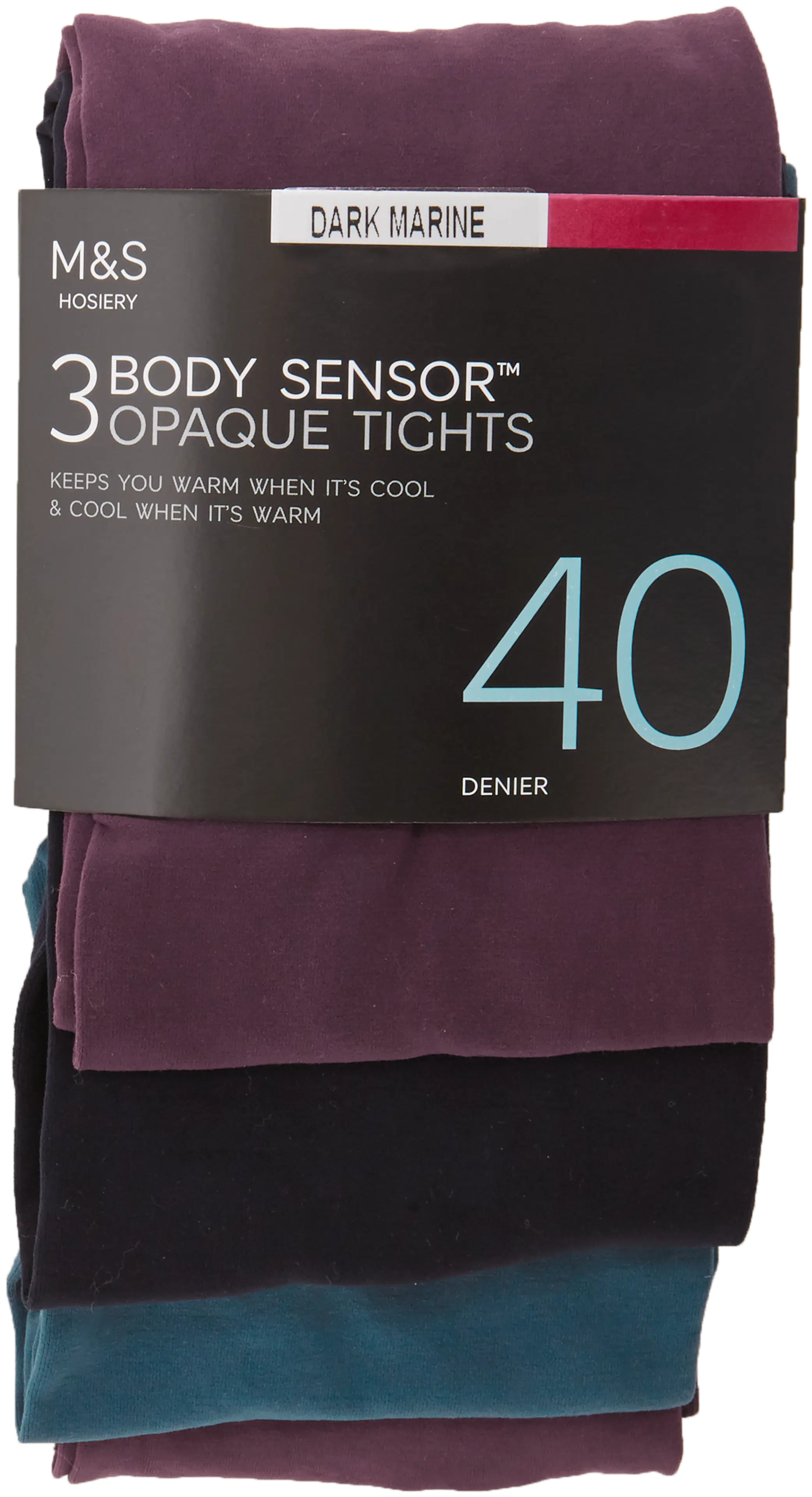 M&S 40 Denier Body Sensor™ Tights sukkahousut 3-pack