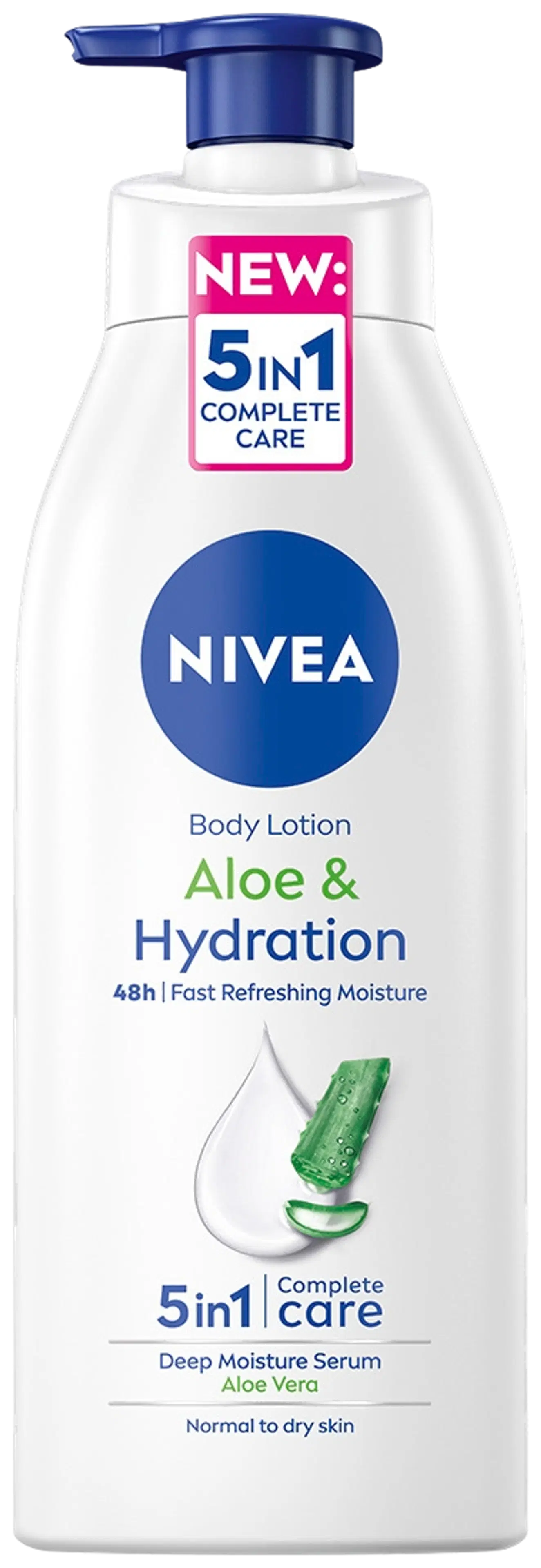 NIVEA 400ml Aloe & Hydration Body Lotion -vartalovoide
