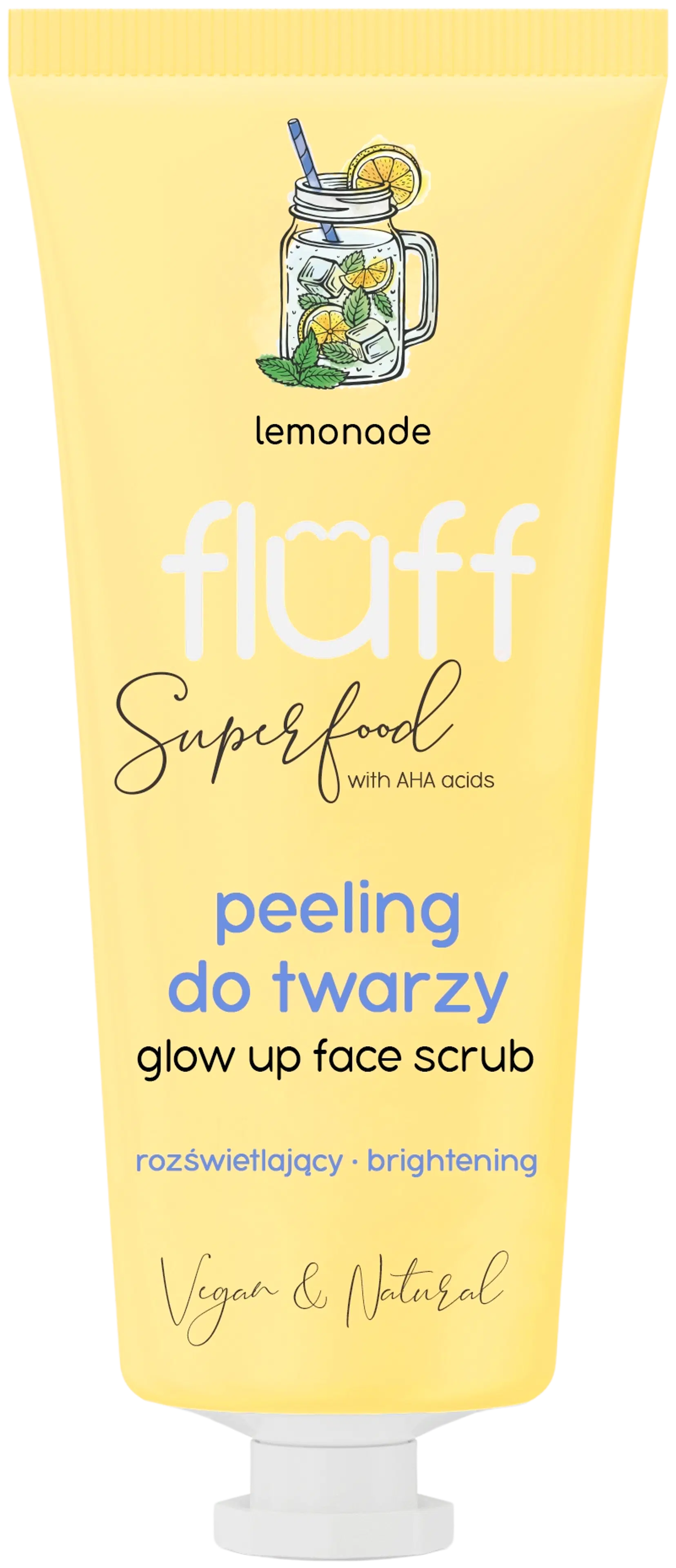 Fluff Glow up Face Scrub Lemonade kasvokuorinta 75 ml