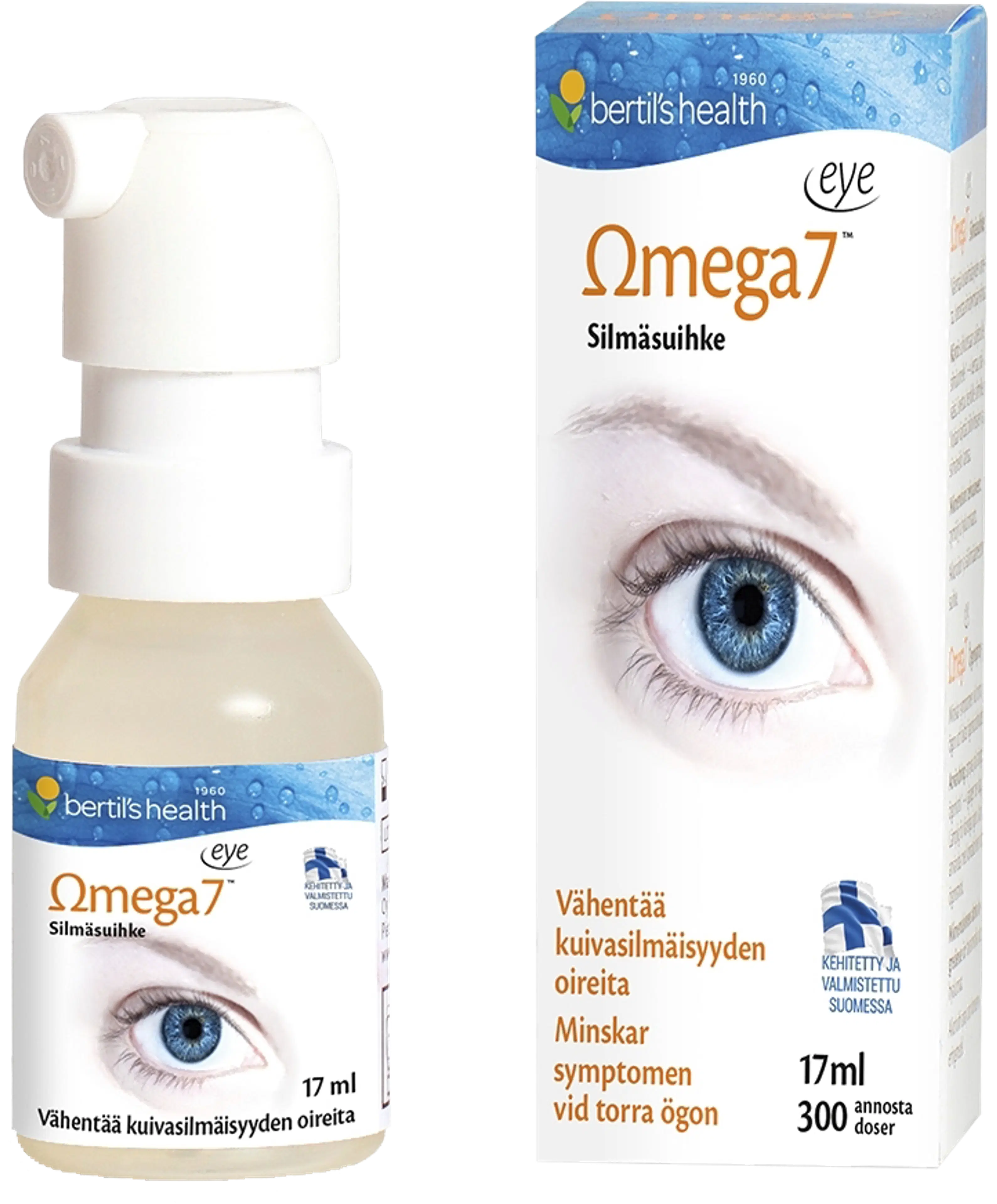 bertil's health Omega7 eye silmäsuihke 17 ml
