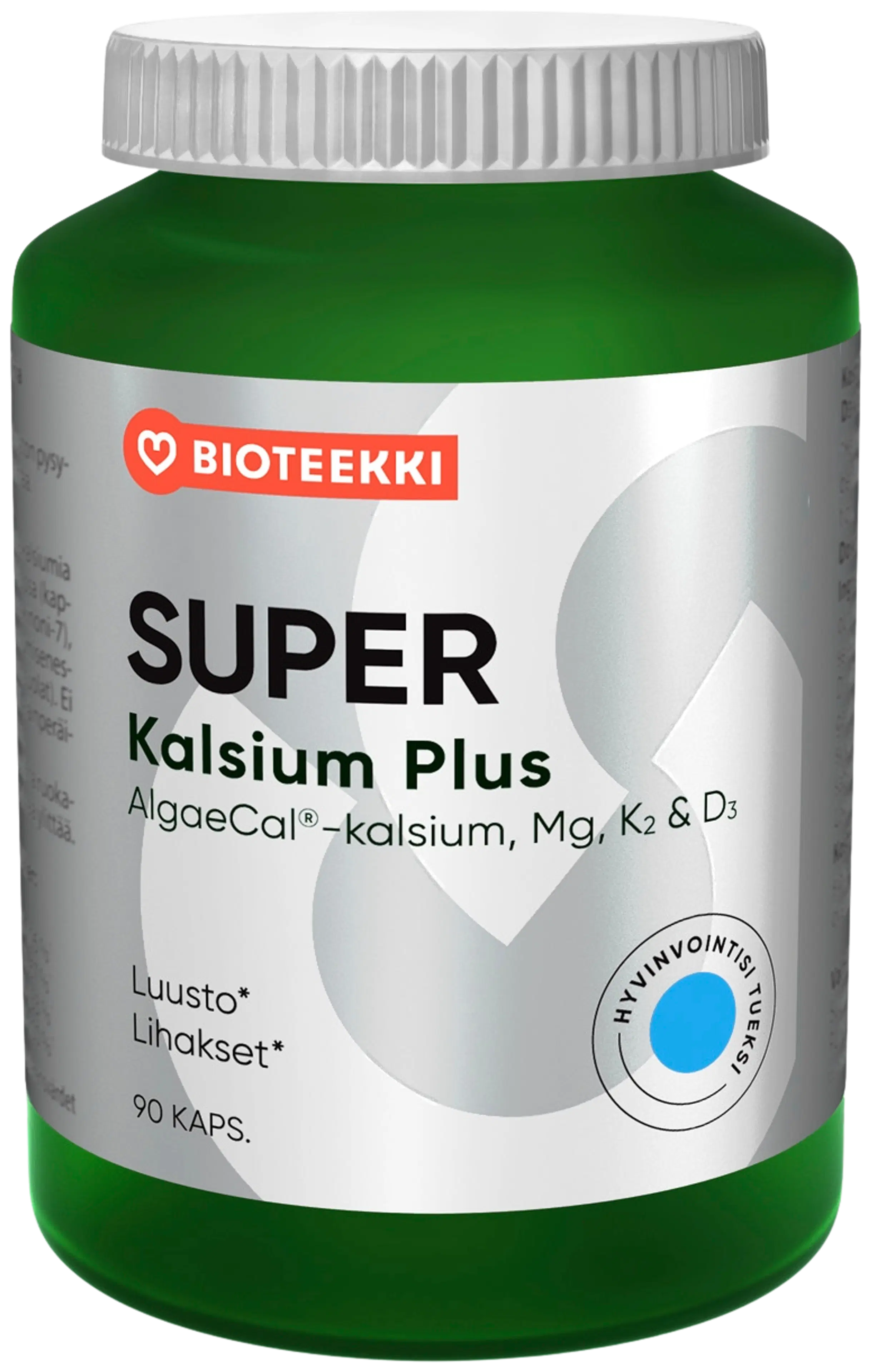 Bioteekki Super Kalsium Plus ravintolisä 90 kaps.