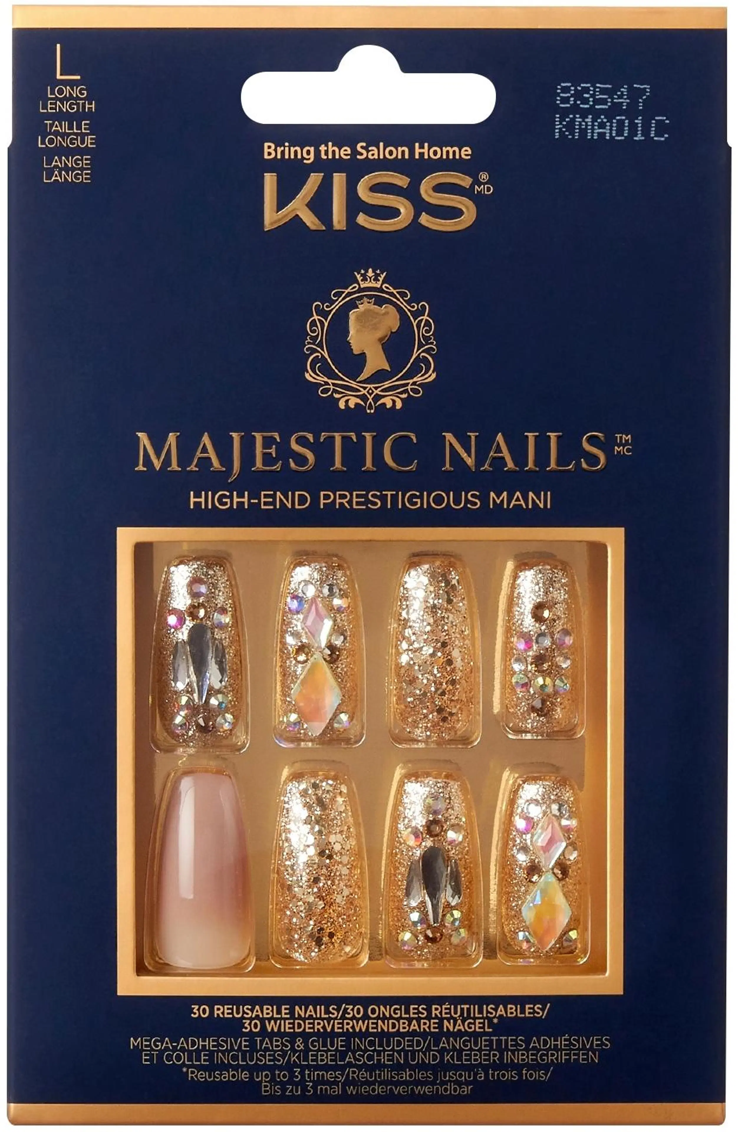 Kiss Majestic Nails kynsisetti KMA01