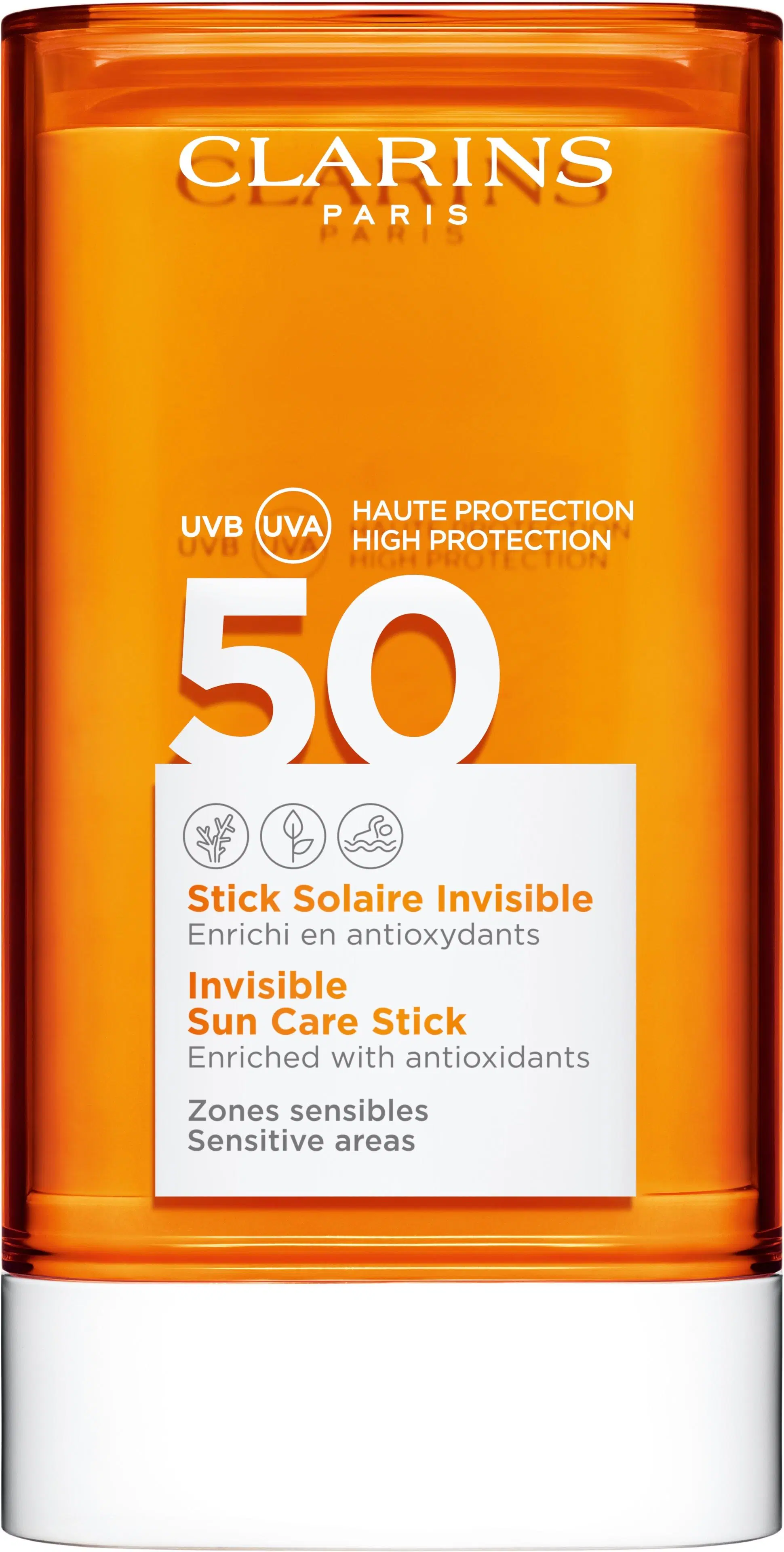 Clarins Invisible Sun Care Stick SPF50 aurinkosuojapuikko 17 g