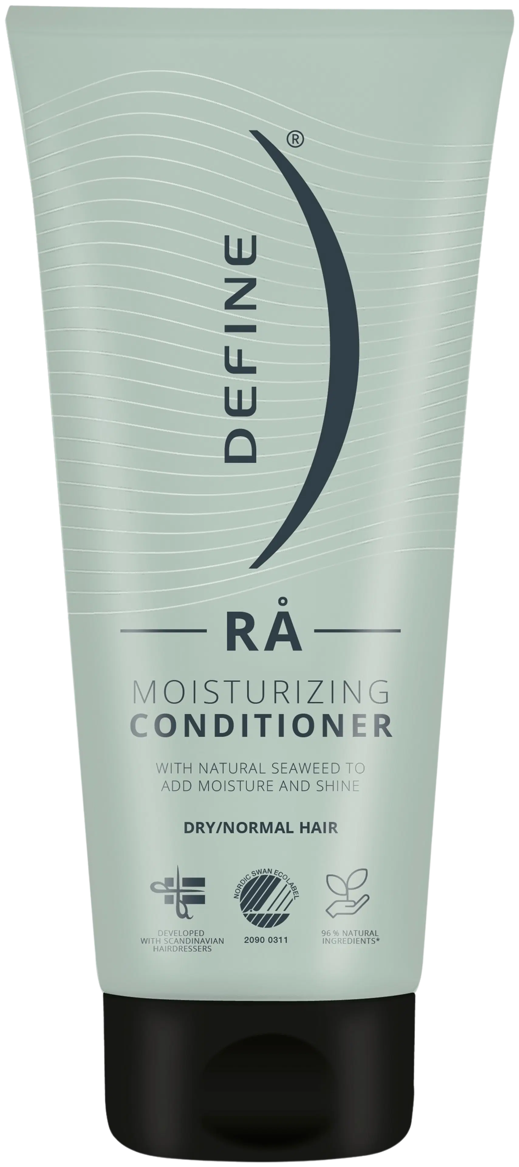 Define RÅ Moisturizing Conditioner merilevää sisältävä kosteuttava hoitoaine kuiville/normaaleille hiuksille 200ml