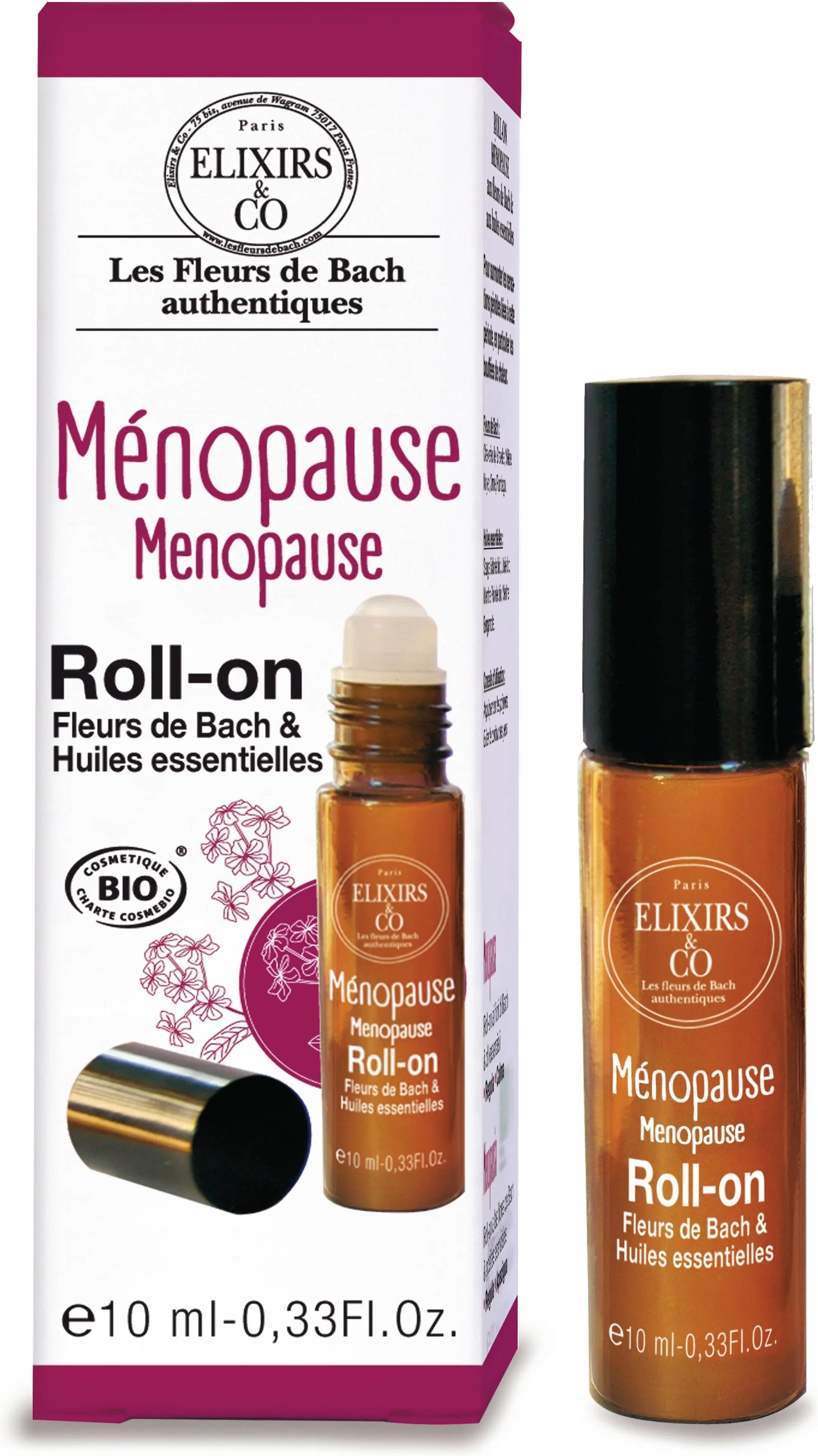 Elixirs & Co Fleurs de Bach Menopause terapeuttinen roll-on öljy 10 ml
