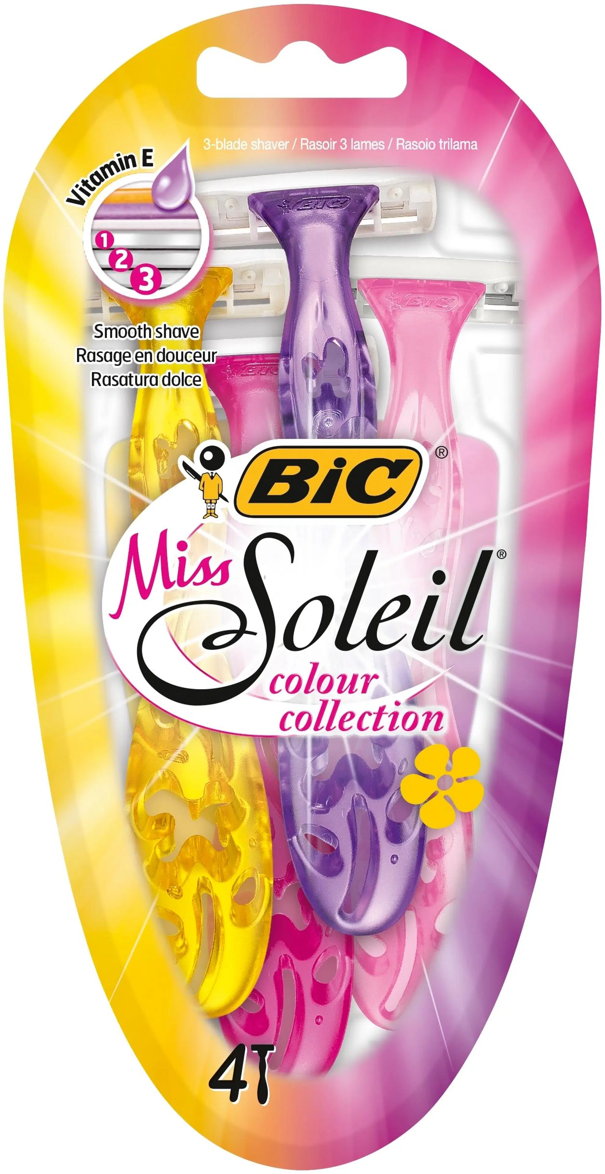 BIC varsiterä Miss Soleil Colour Collection 4-pack